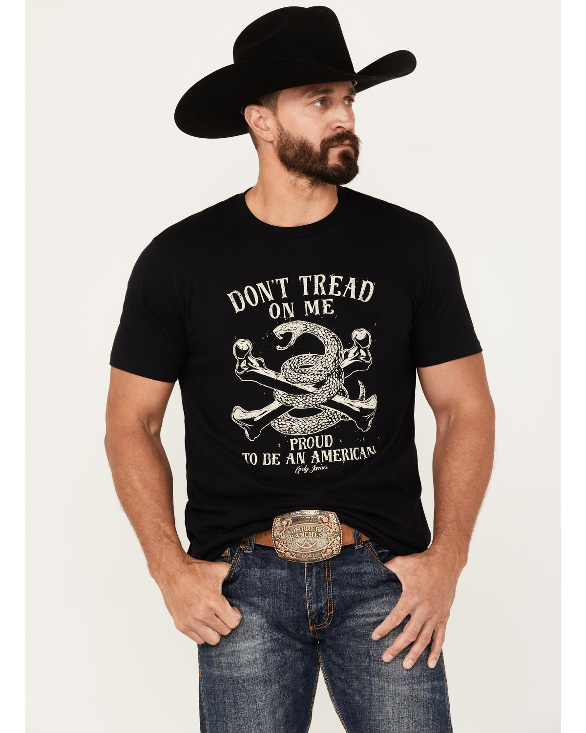 Cody James Men's Snake Bones Short Sleeve Graphic T-Shirt