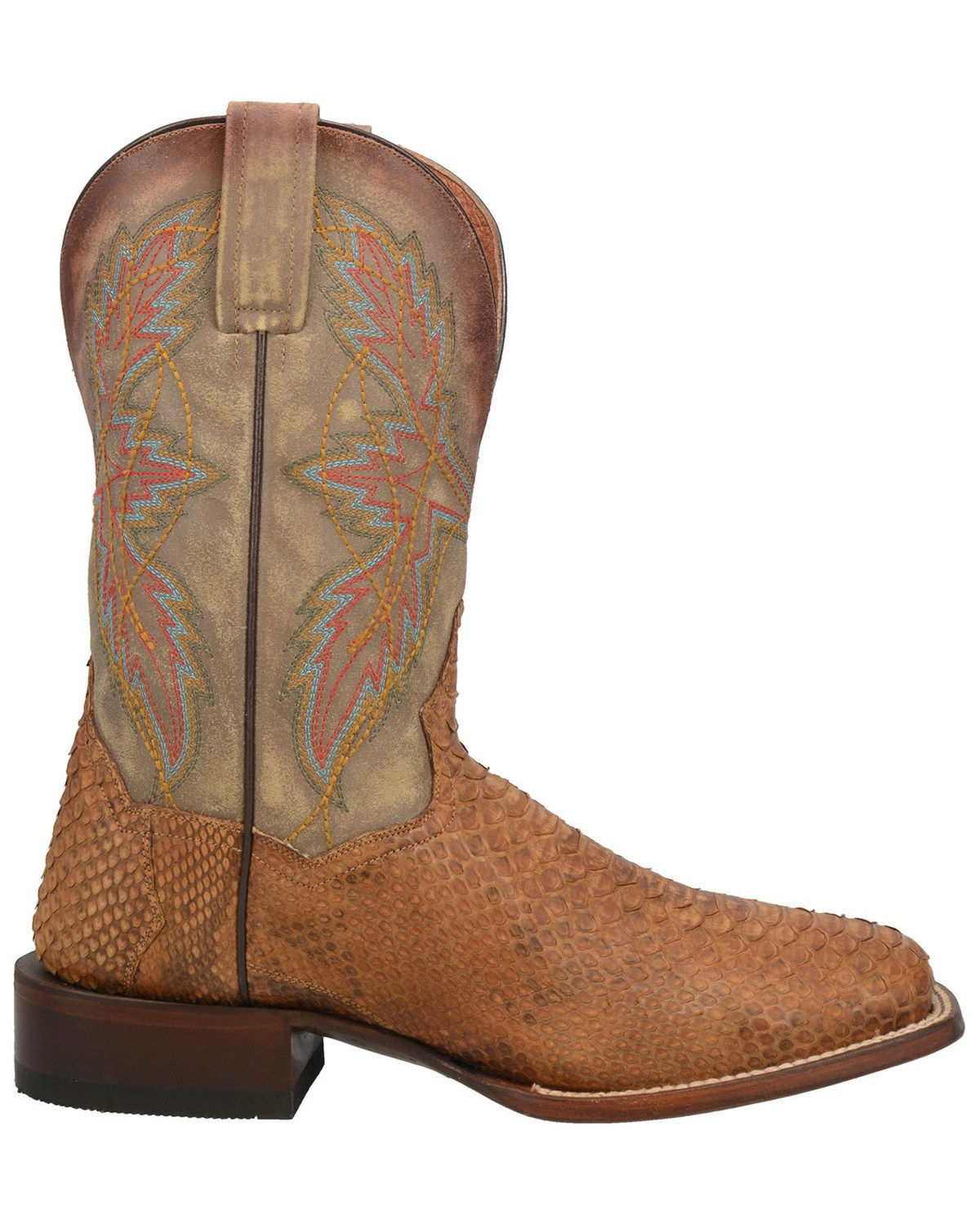 Dan Post Men's Dry Gulch Python Exotic Boots Wide Square Toe Boot Barn