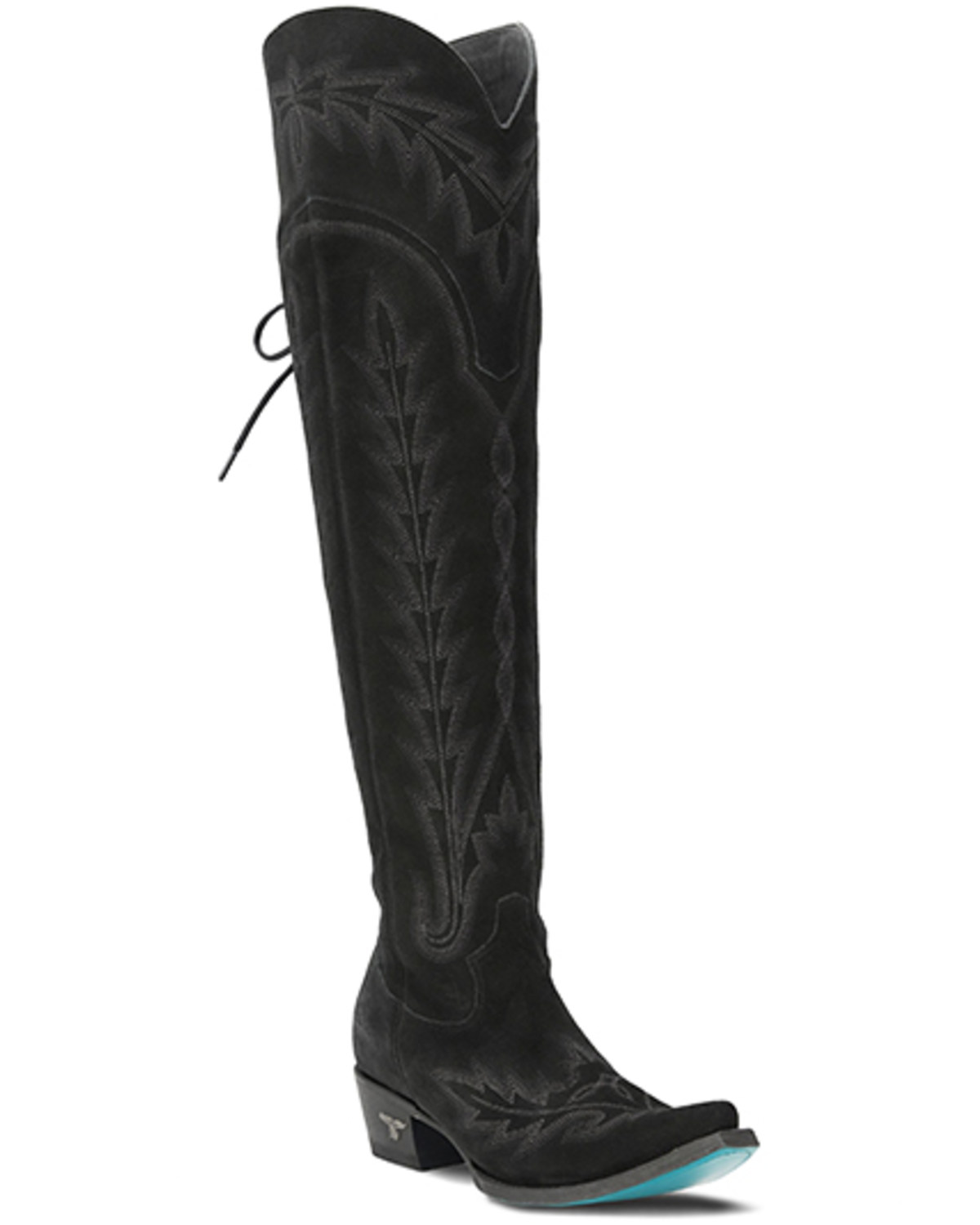 Lane Women's Lexington Over The Knee Suede Western Boots - Snip Toe