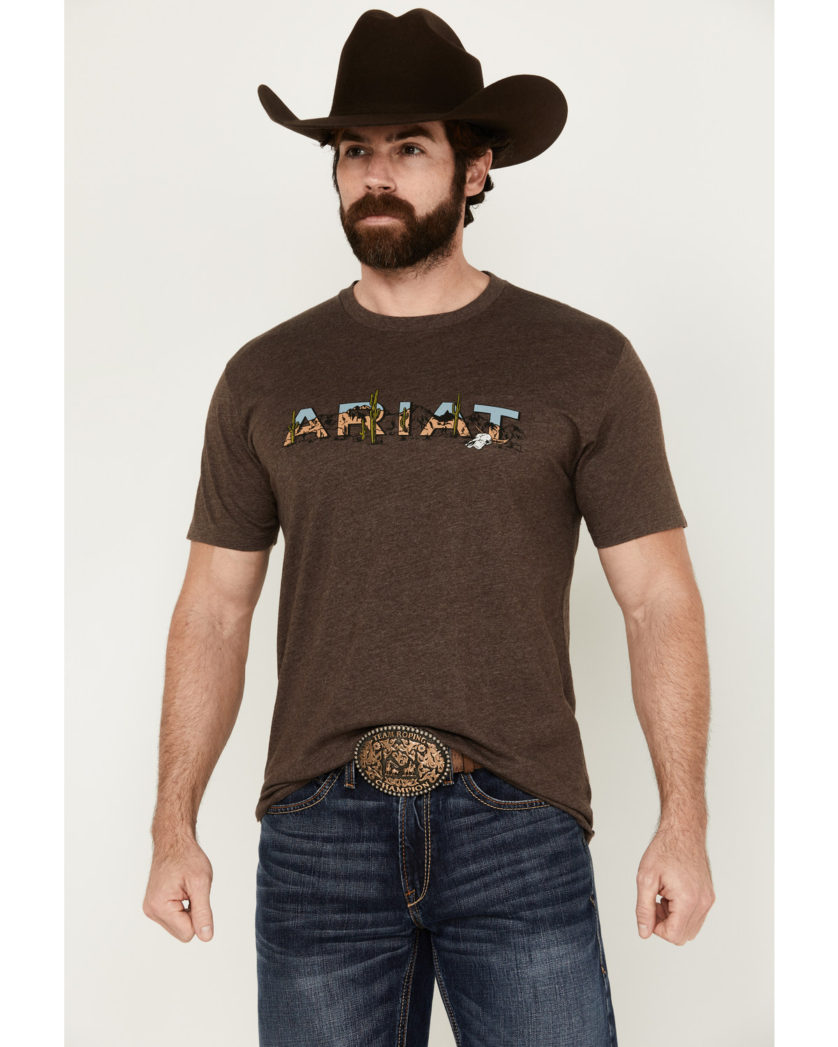Ariat Men's Southwest Landscape Logo Short Sleeve Graphic T-Shirt