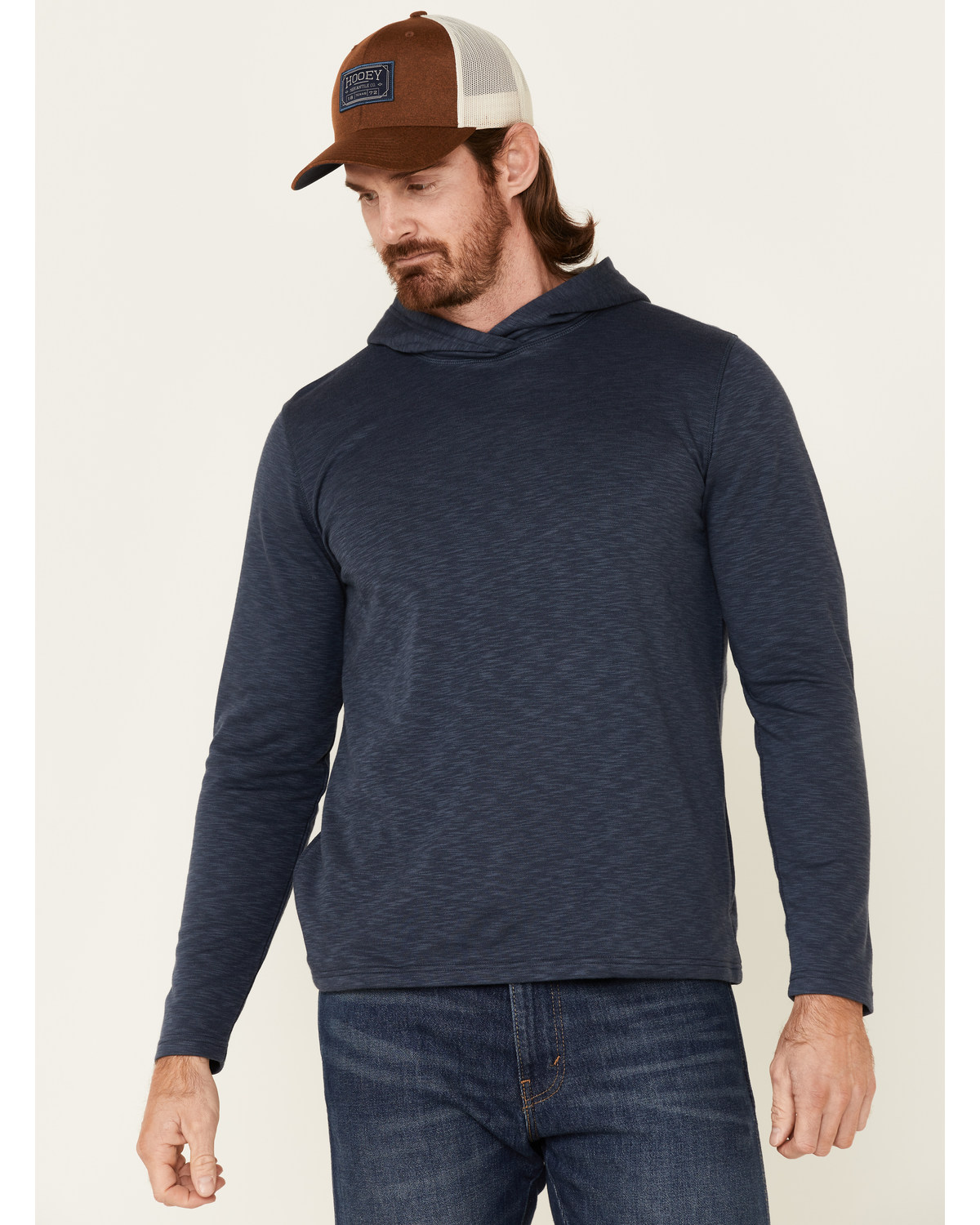 North River Men's Solid Modal Hooded Pullover