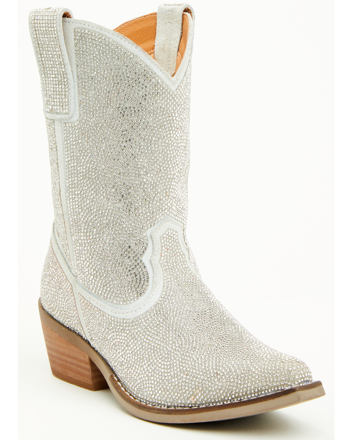 Dingo Girls' Silver Dollar Embellished Western Boots - Snip Toe