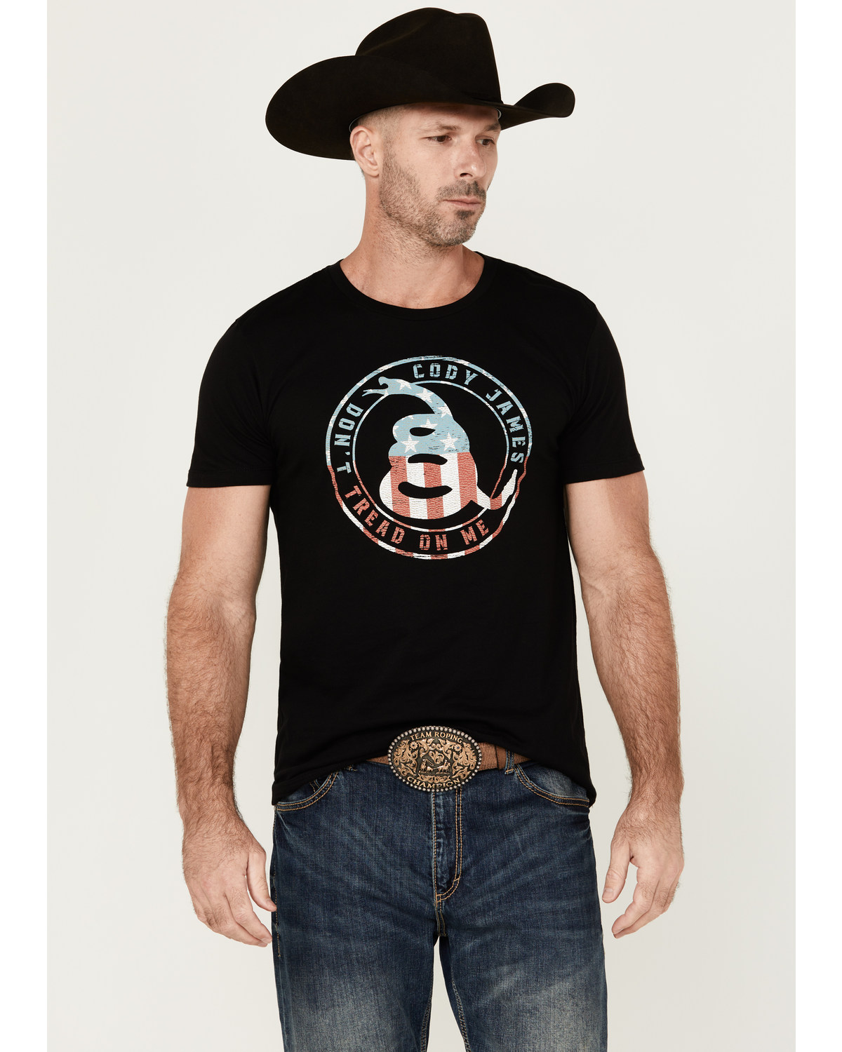 Cody James Men's Snake Circle Short Sleeve Graphic T-Shirt