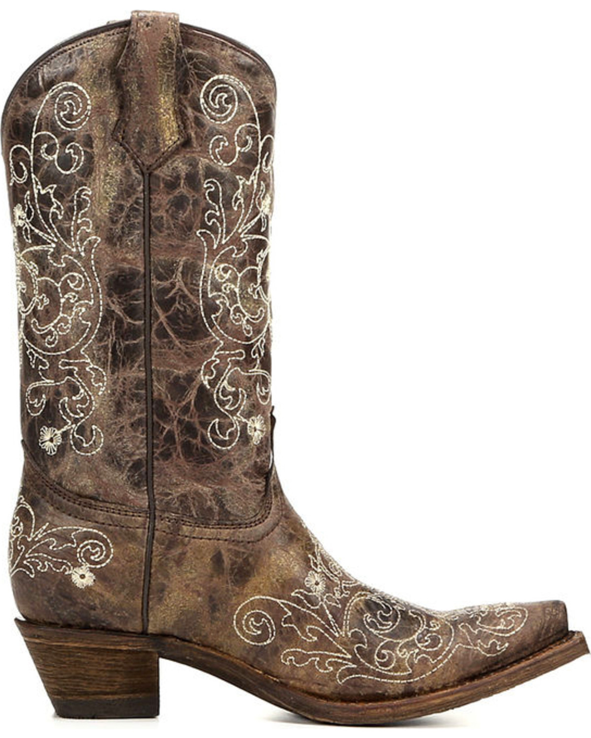 snip toe western booties