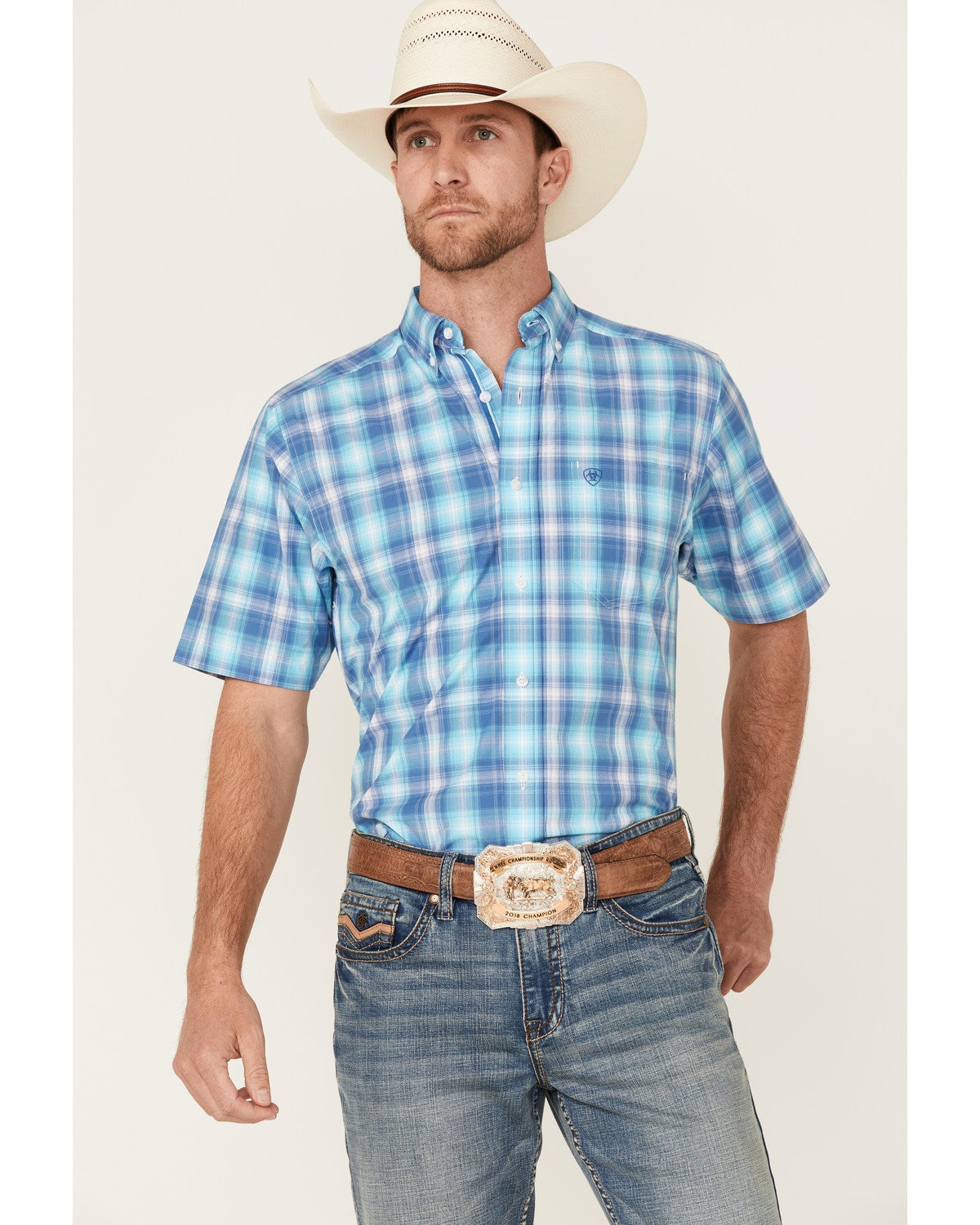 Ian Plaid Short Sleeve Button-Down 