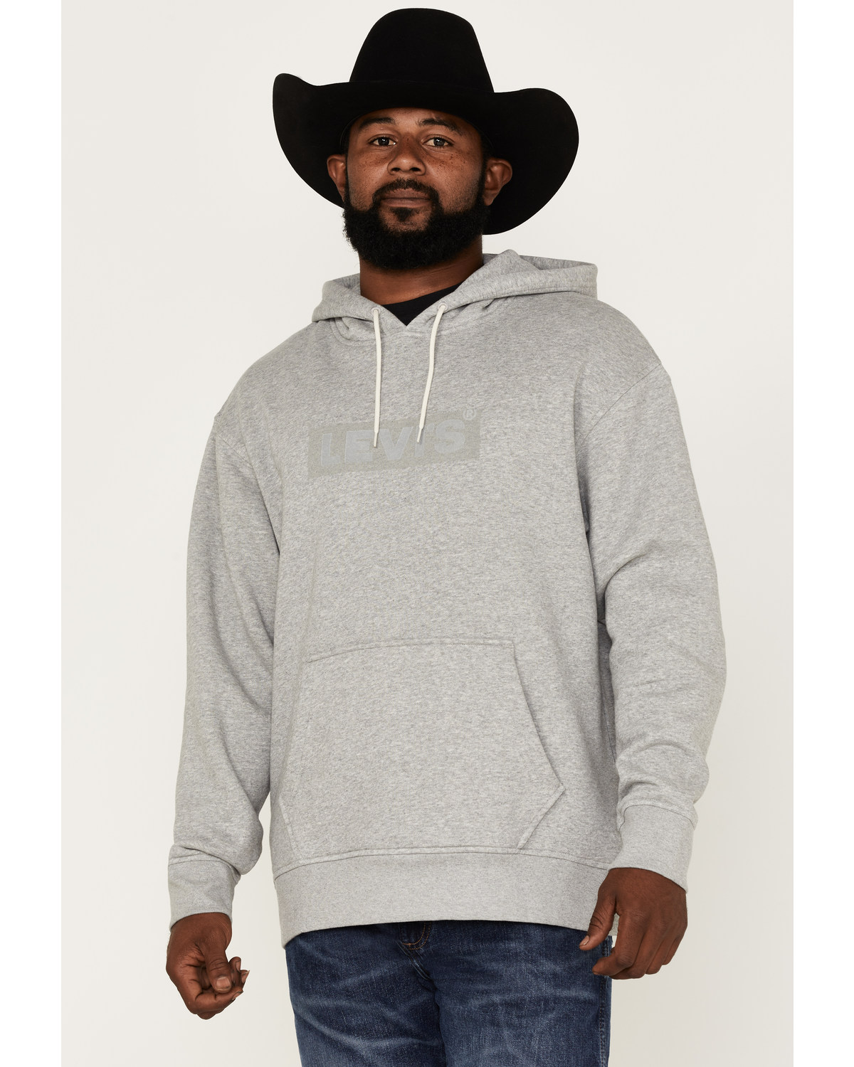 Levi's Men's Box Tab Graphic Logo Hooded Sweatshirt