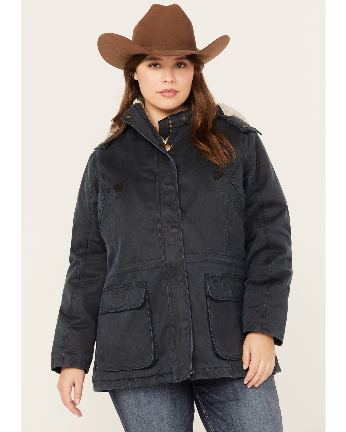 Outback Trading Co. Women's Woodbury Sherpa-Lined Hooded Jacket - Plus