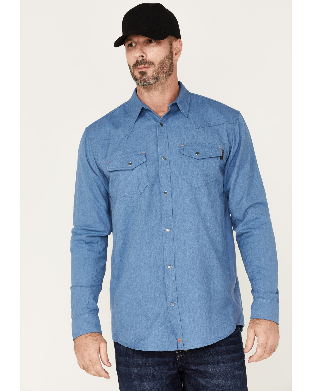 Cody James Men's FR Vented Solid Long Sleeve Button-Down Work Shirt