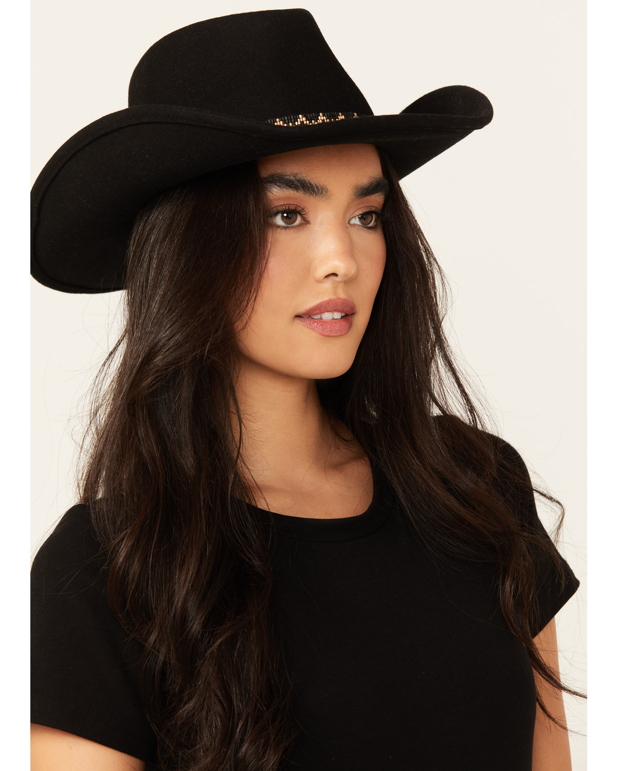 Nikki Beach Women's Electra Felt Western Fashion Hat