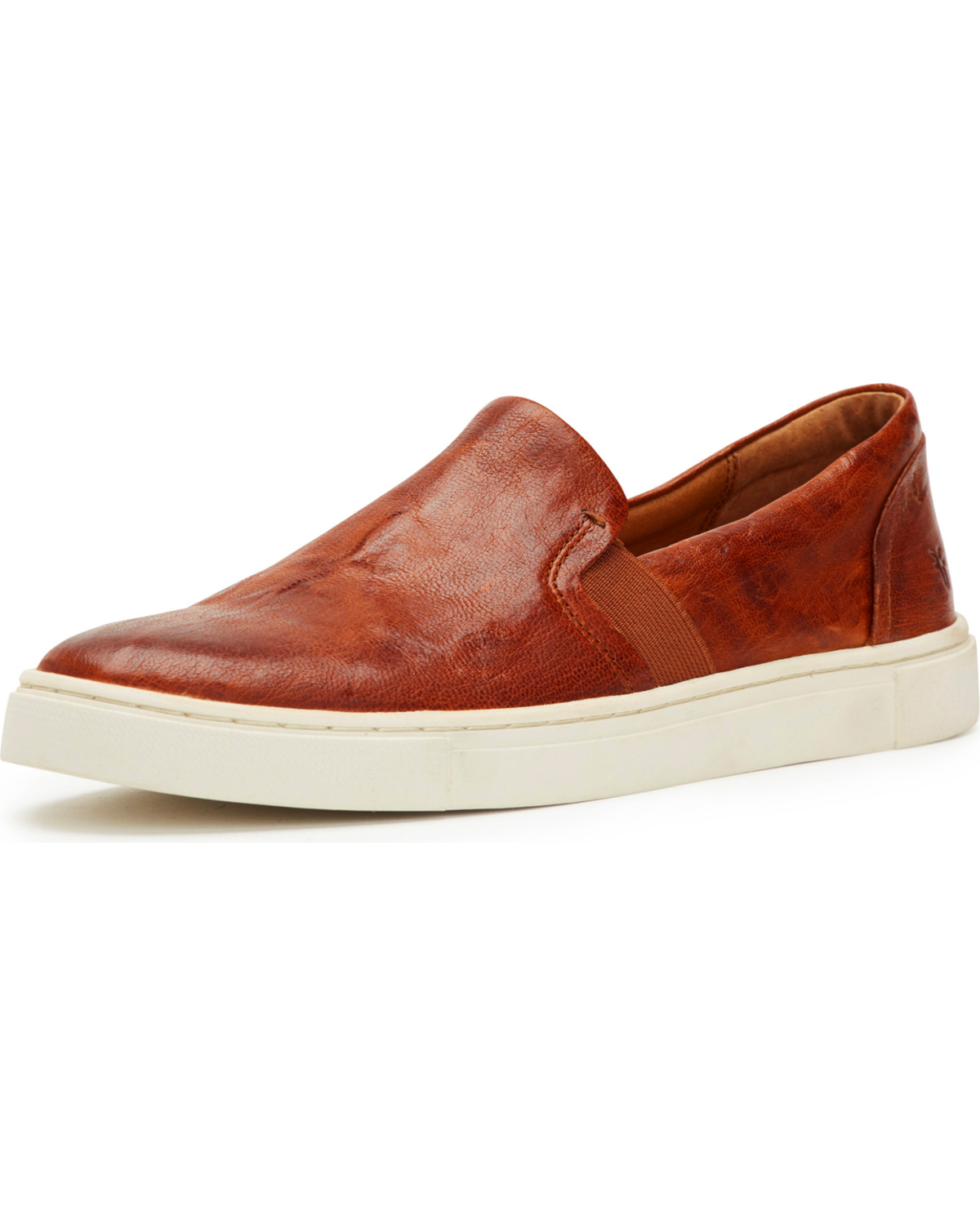 frye leather slip on shoes