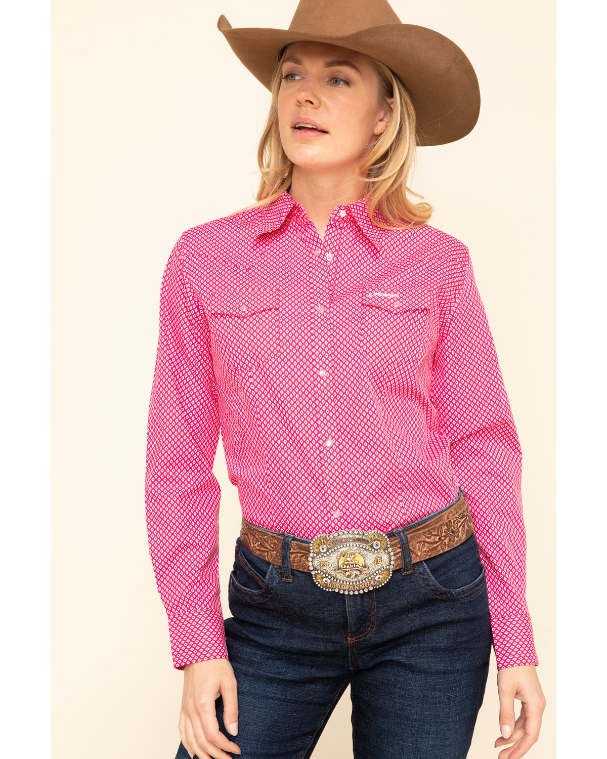 pink cowboy shirt
