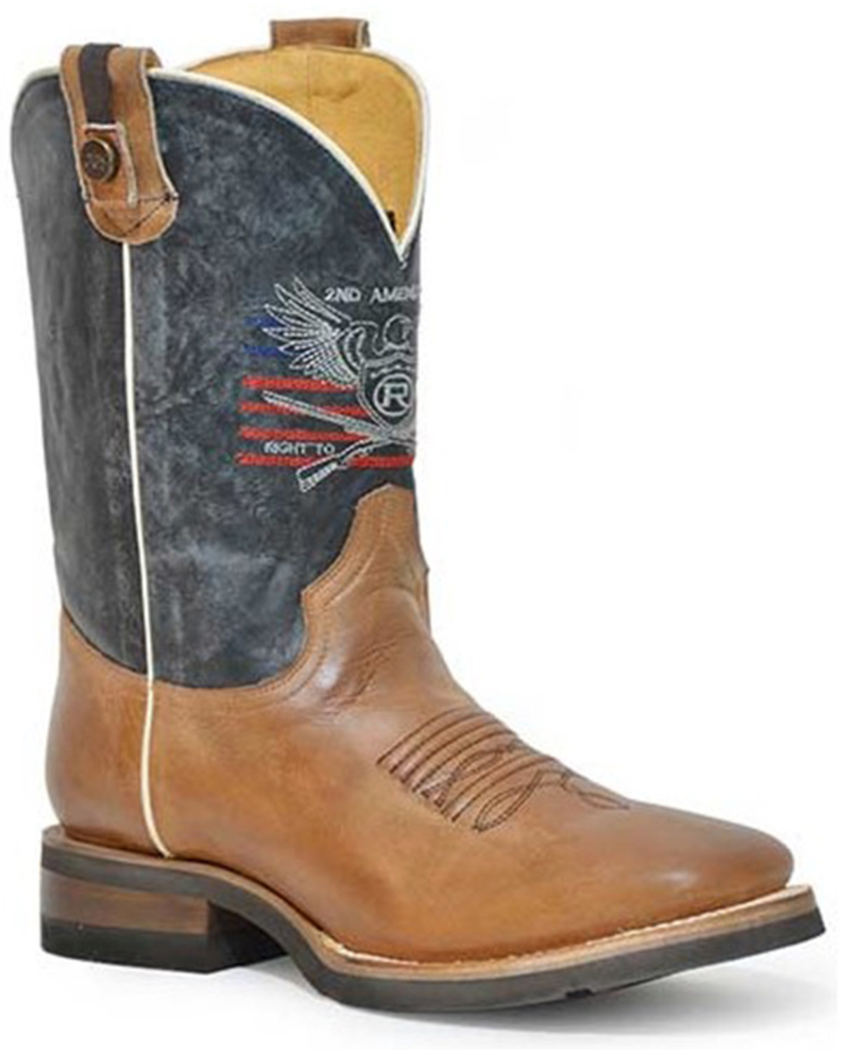 Roper Men's 2nd Amendment Western Performance Boots - Broad Square Toe