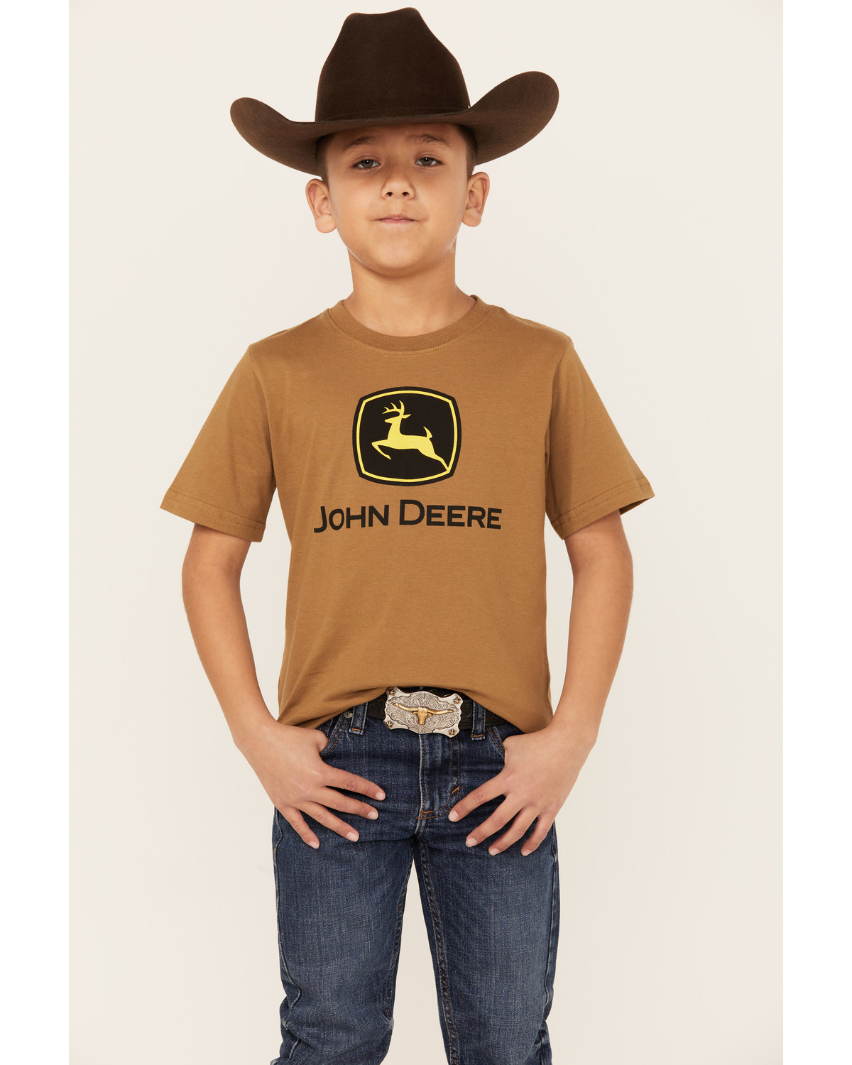 John Deere Little Boys' Trademark Logo Short Sleeve Graphic T-Shirt
