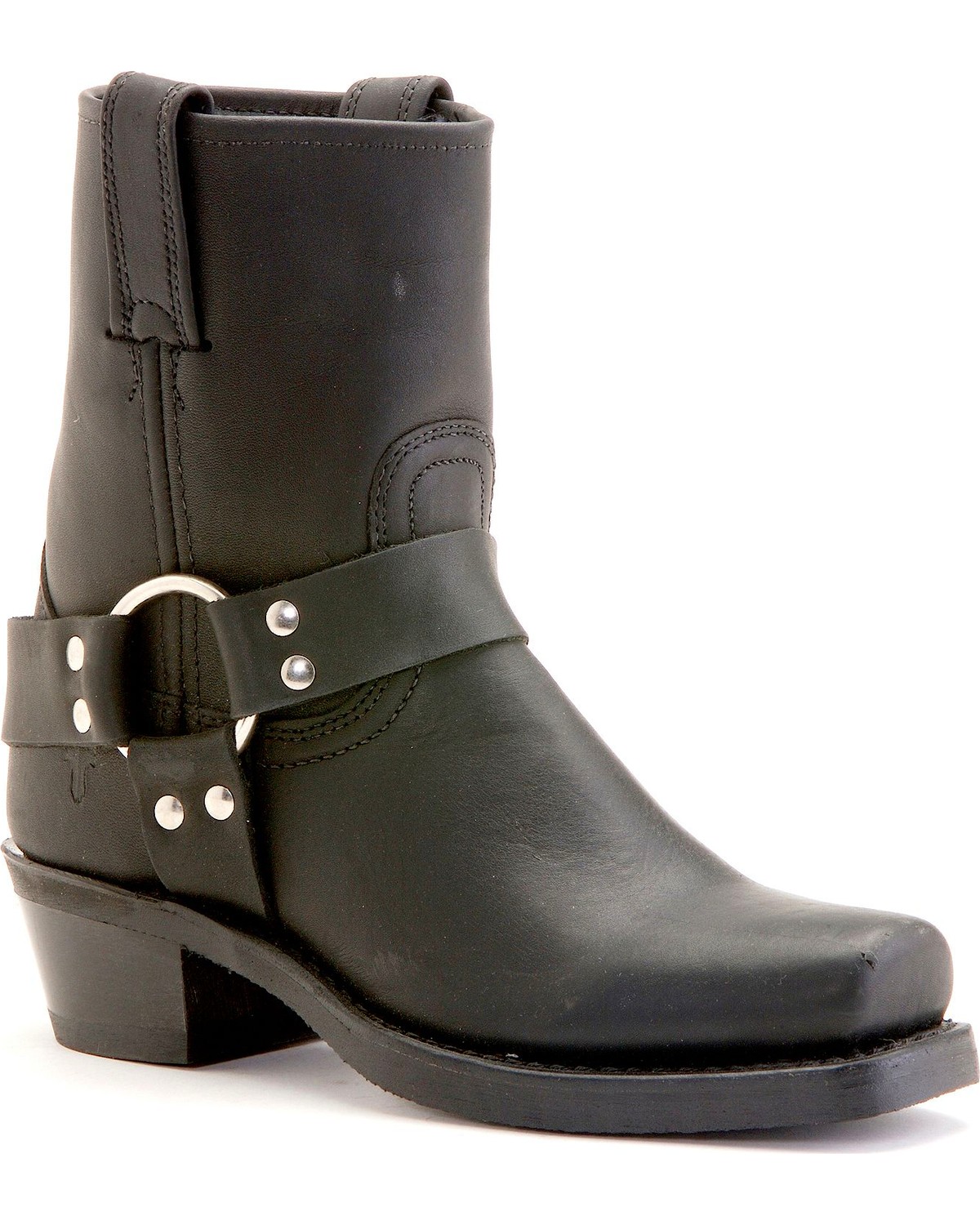 frye black harness boots