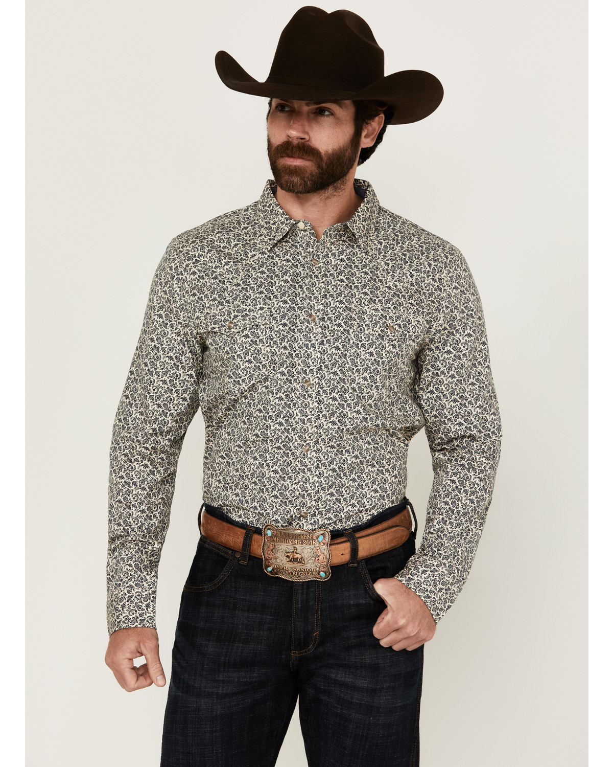 Cody James Men s Hunter Paisley Print Long Sleeve Snap Western Shirt Boot Barn in Tustin CA