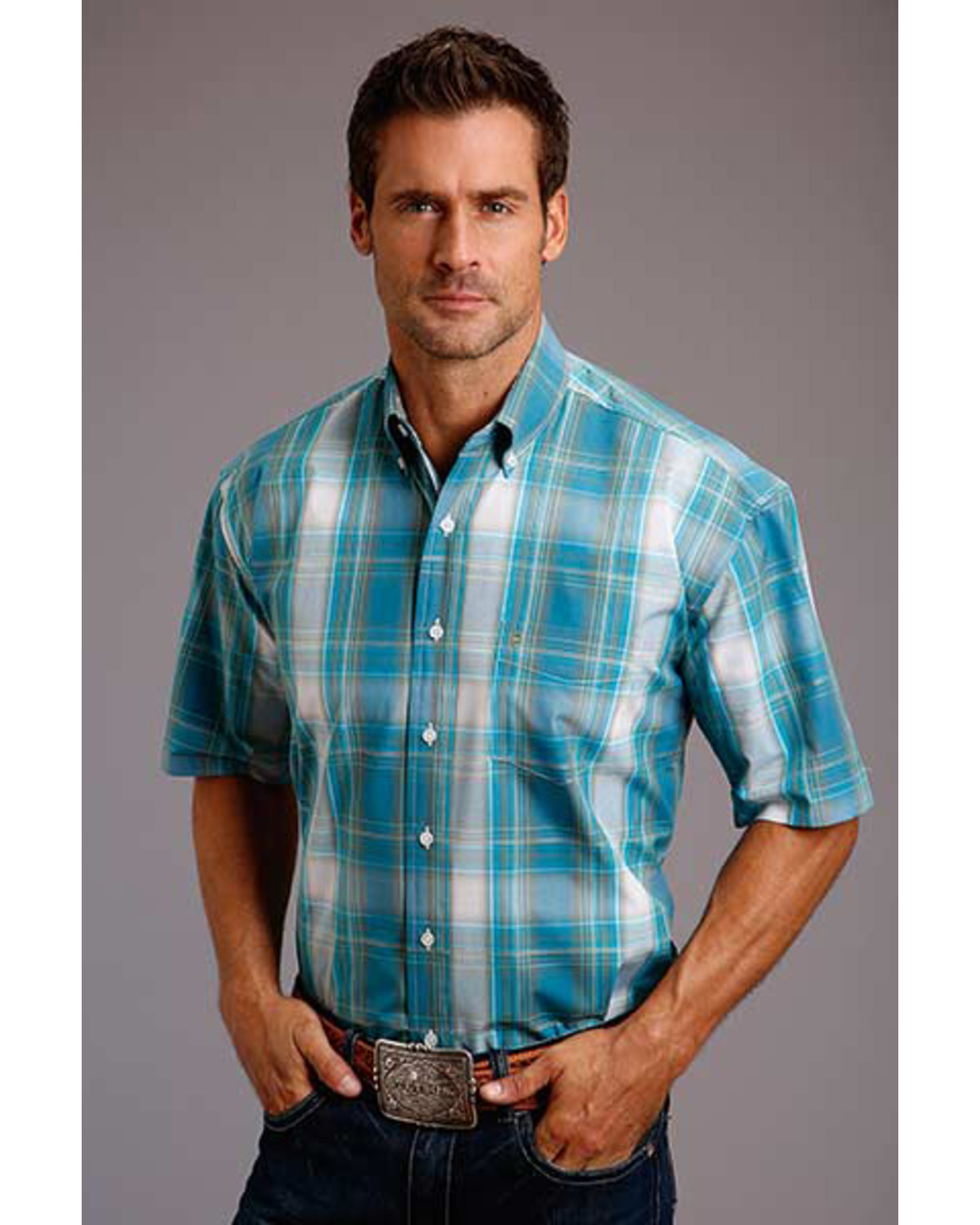 Roper short sleeve western shirts clearance