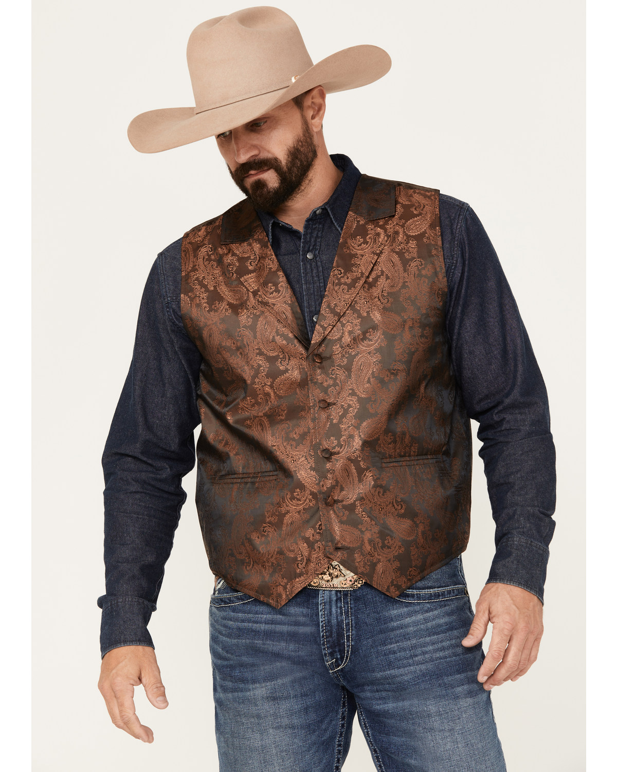 Cody James Men's Noble Paisley Vest