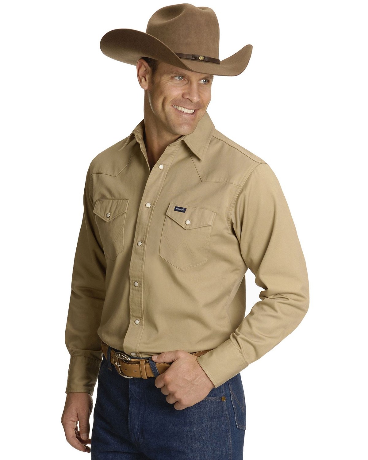 Wrangler Men’s Authentic Cowboy Cut Work Shirt 