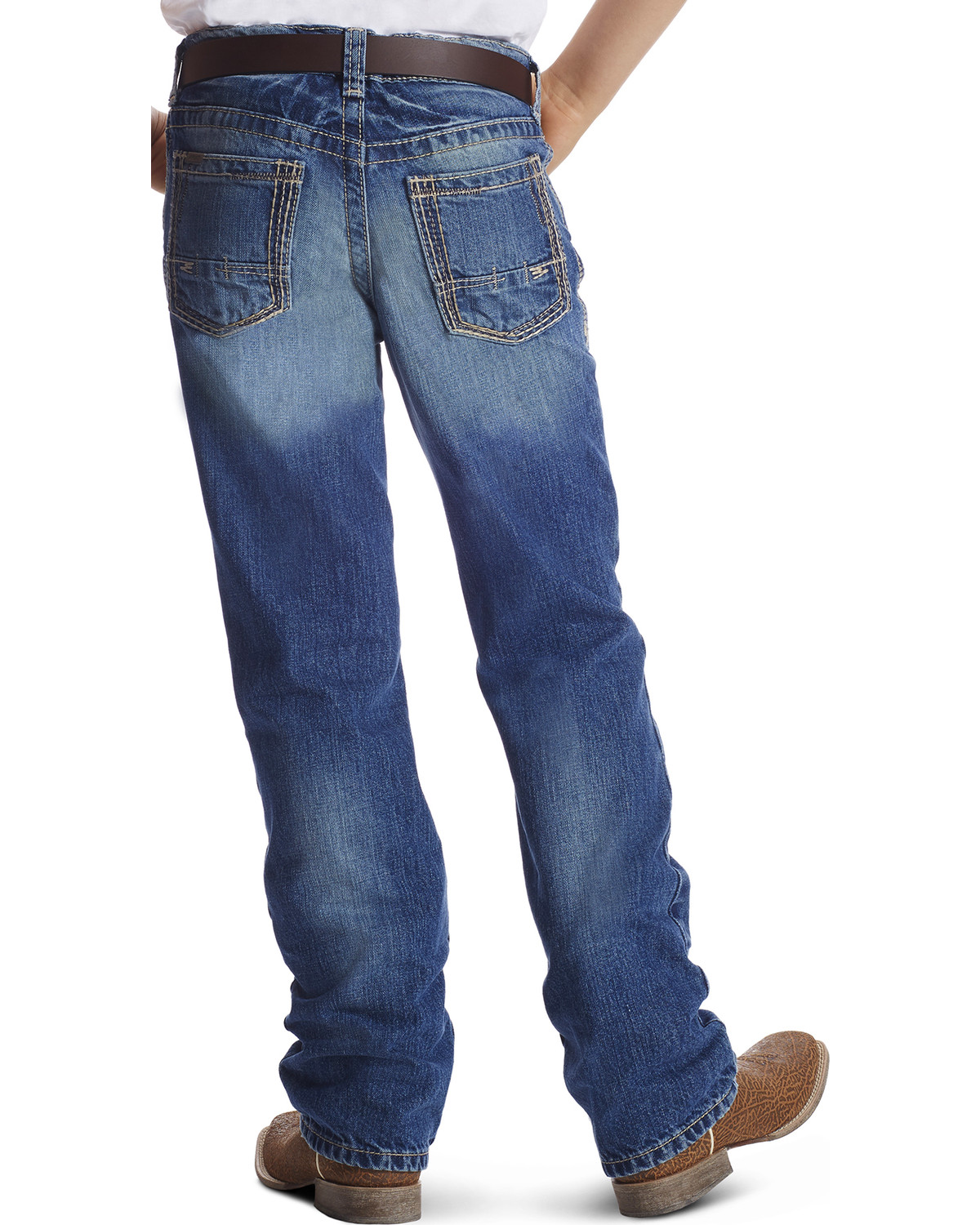 Ariat Boys' B4 Relaxed Fit Boundary Dakota Bootcut Jeans