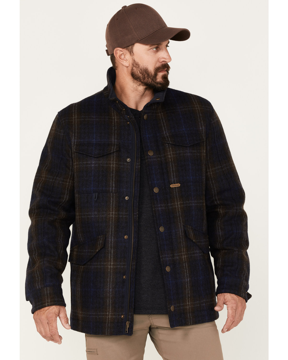 Men's plaid wool jacket new arrivals