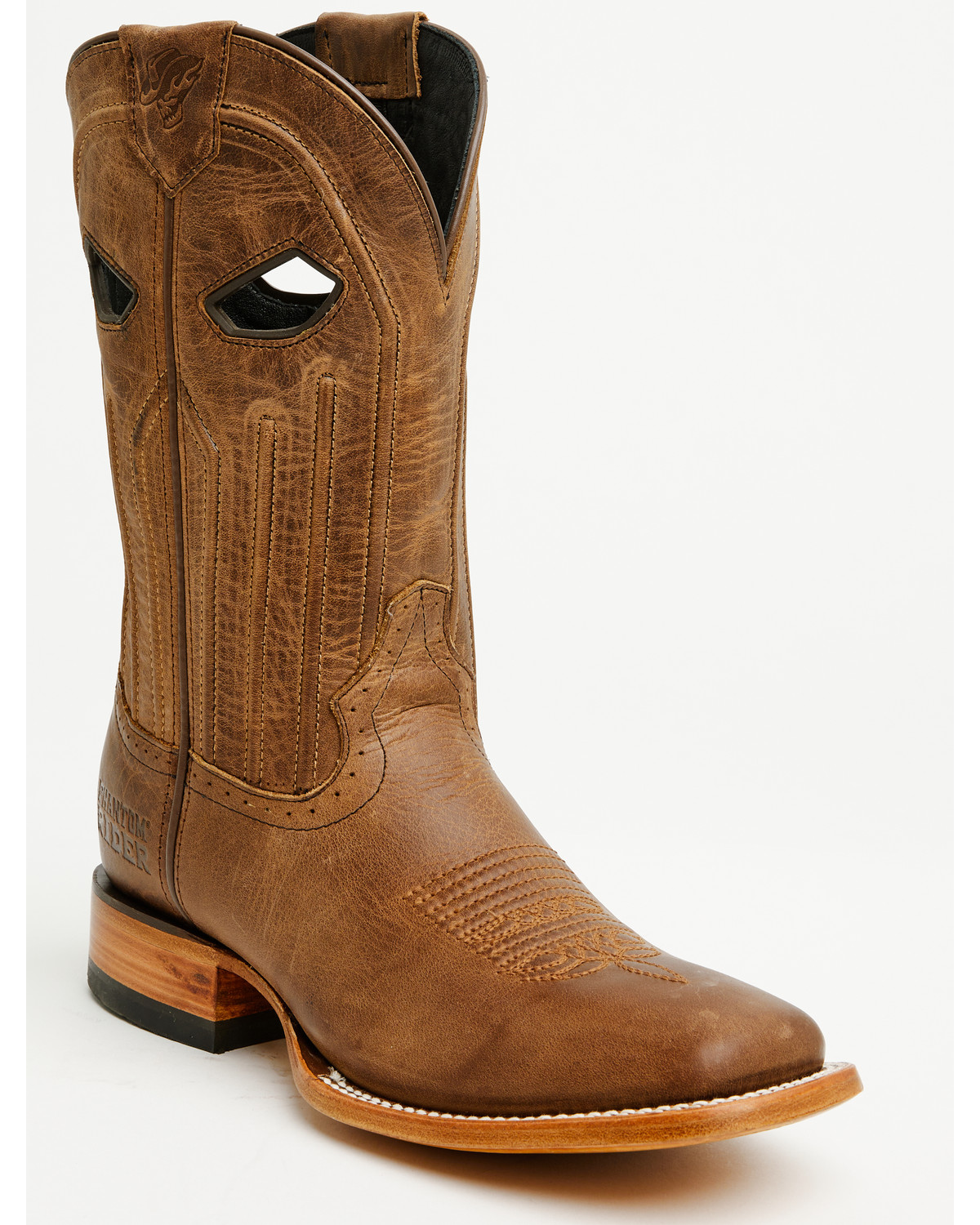 Phantom Rider Men's Roper Western Boots - Broad Square Toe