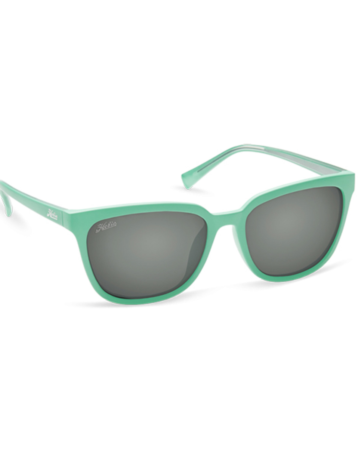 Hobie Women's Monica Aqua Satin & Gray Polarized Sunglasses