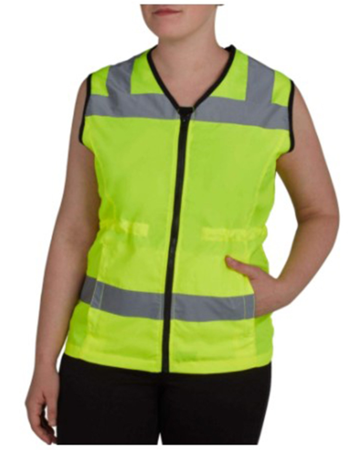 Utility Pro Women's Hi-Vis Reflective Nylon Zip-Front Work Vest