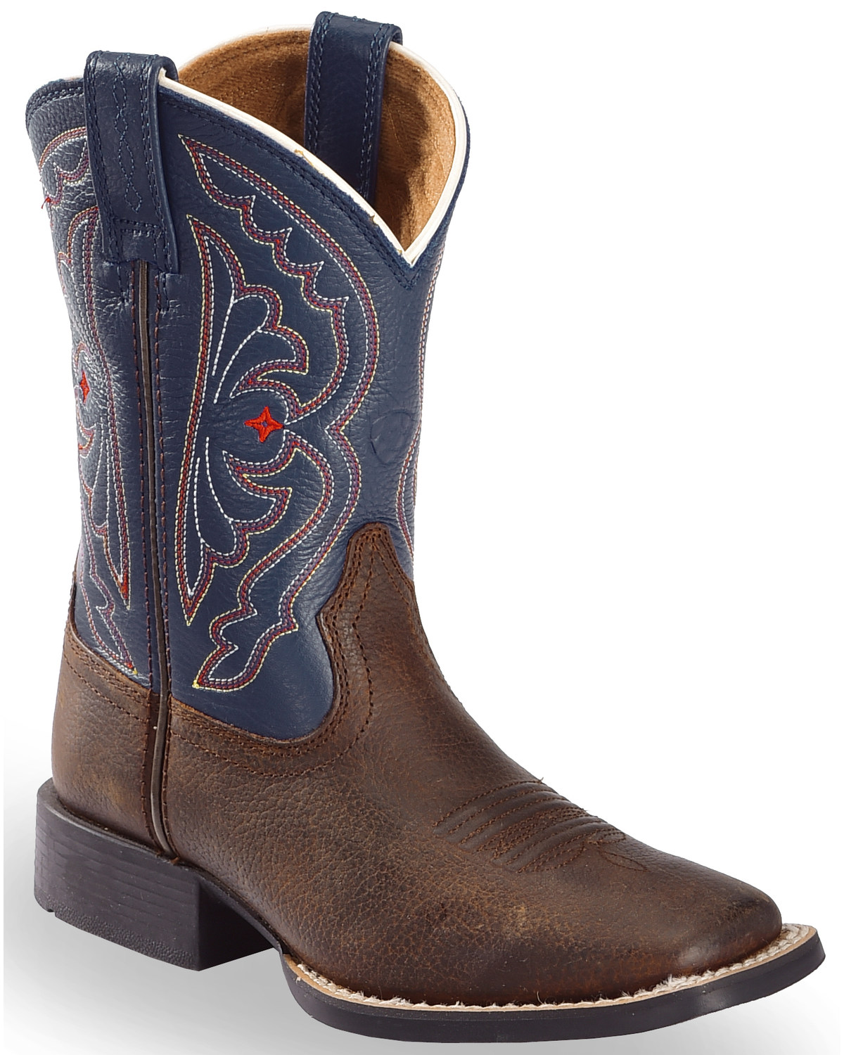 Ariat Boys' Royal Blue Quickdraw Western Boots - Square Toe