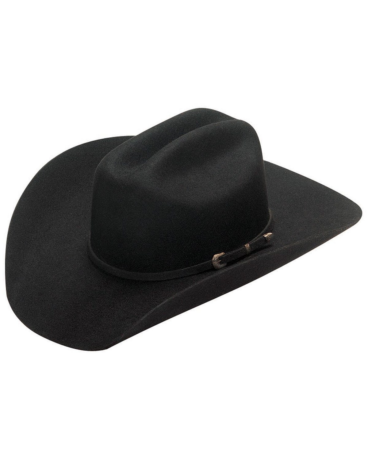 Black  Cowboy Cowgirl Hat Brigalow New Kids Dallas Felt Covered Hat 