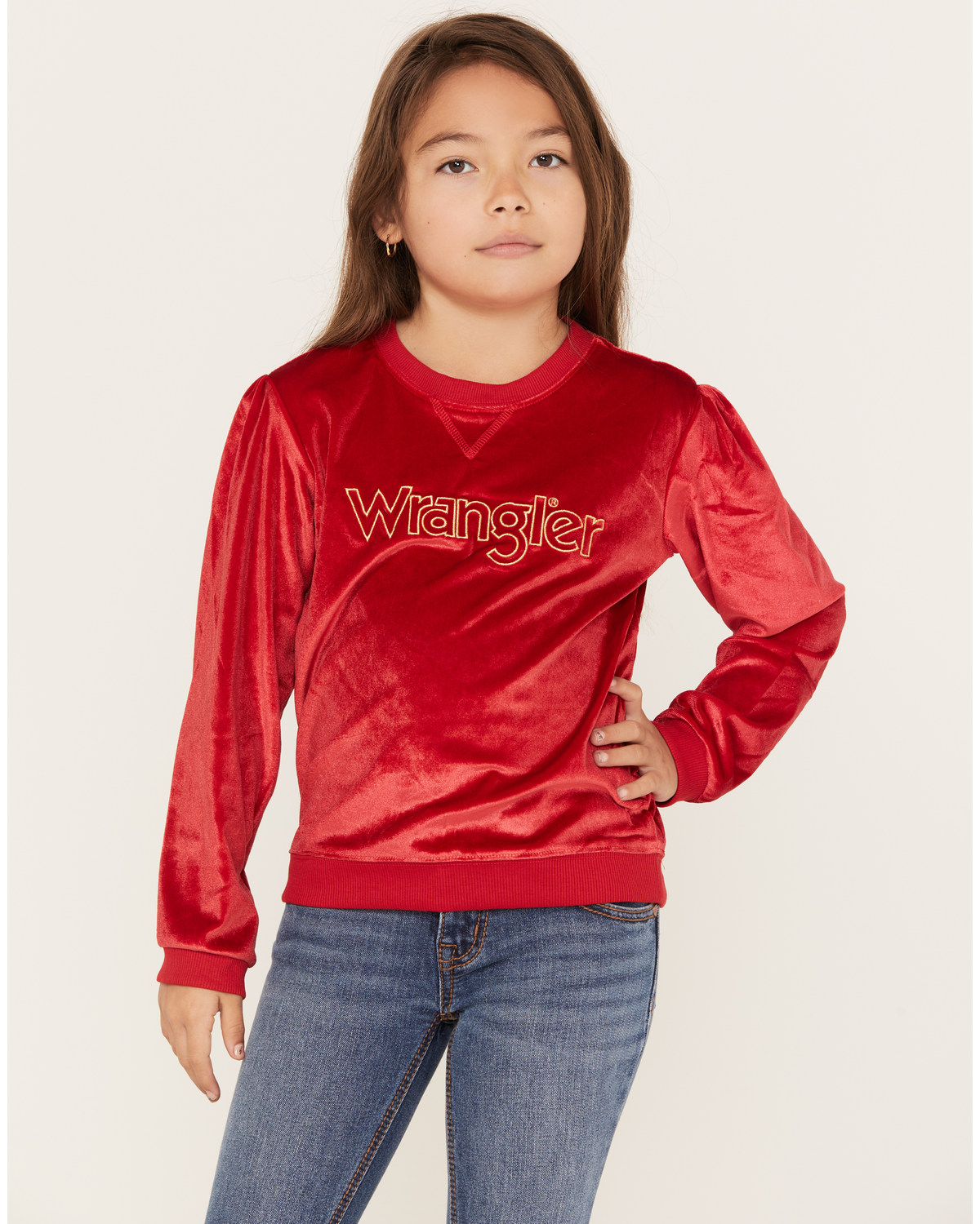 Wrangler Girls' Logo Graphic Sweatshirt