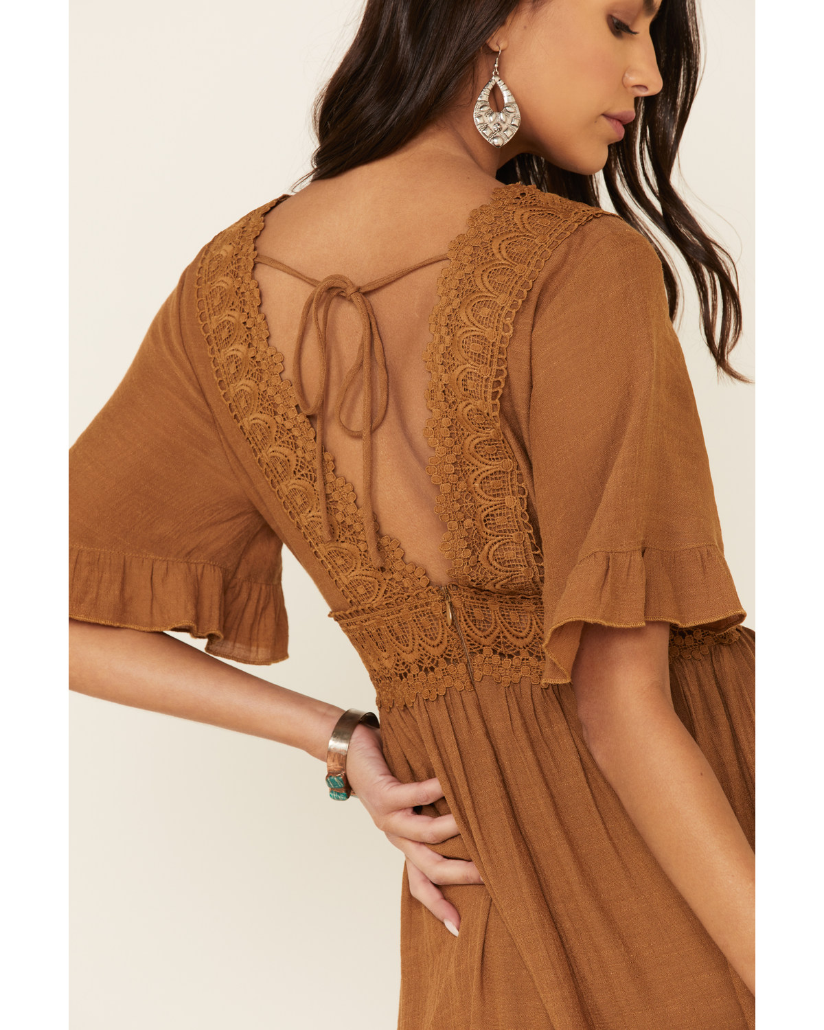 Wishlist Women's Lace Trim Maxi Dress Boot Barn