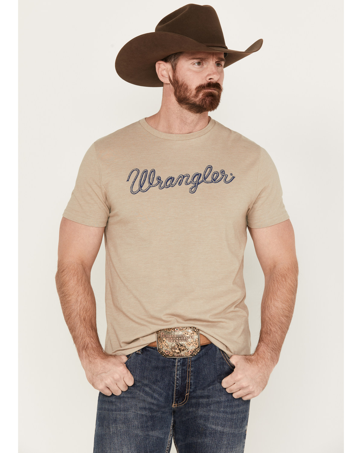 Wrangler Men's Rope Logo Short Sleeve Graphic T-Shirt