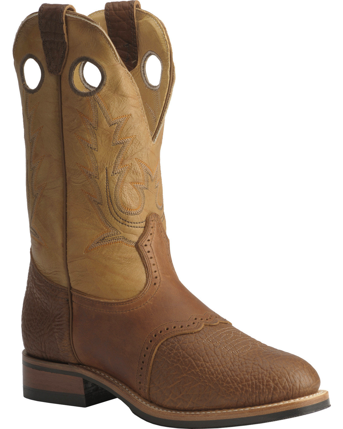Boulet Men's 12" Saddle Vamp Super Roper Boots Boot Barn
