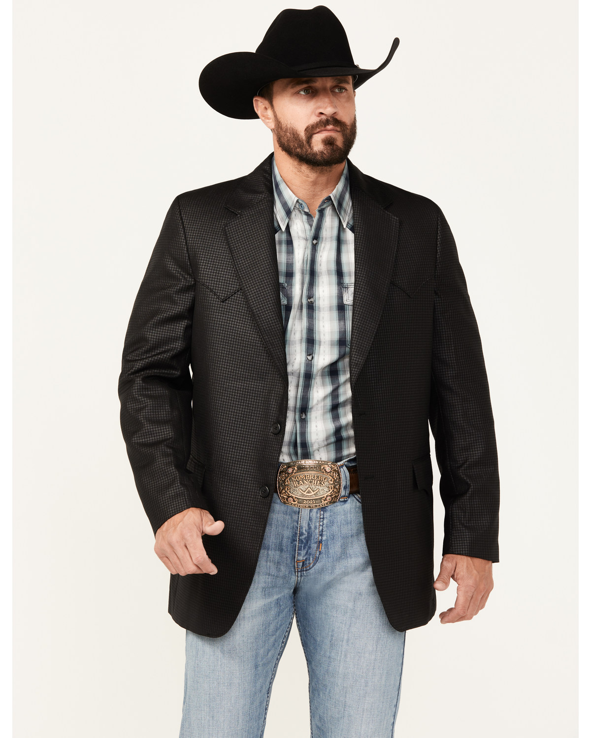 Circle S Men s Birds Eye Plaid Print Sportscoat Boot Barn in Tustin CA The Market Place