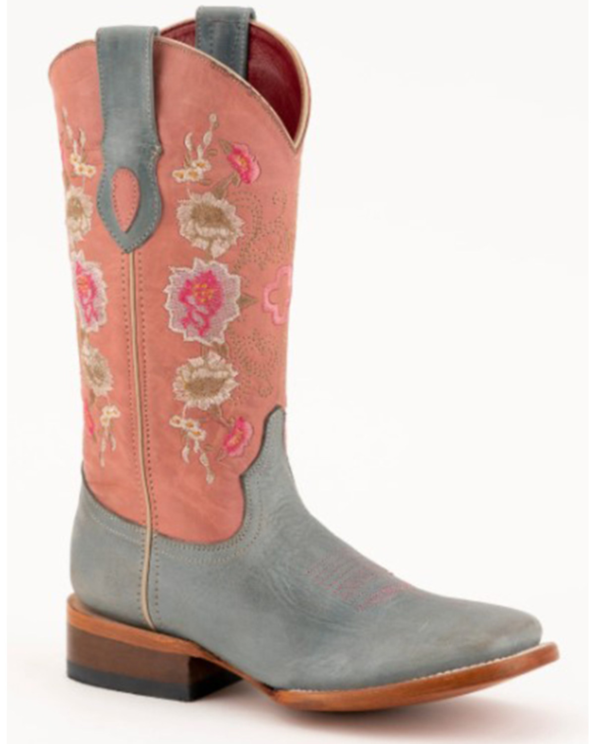 Ferrini Women's Lilah Embroidered Floral Western Boots - Square Toe