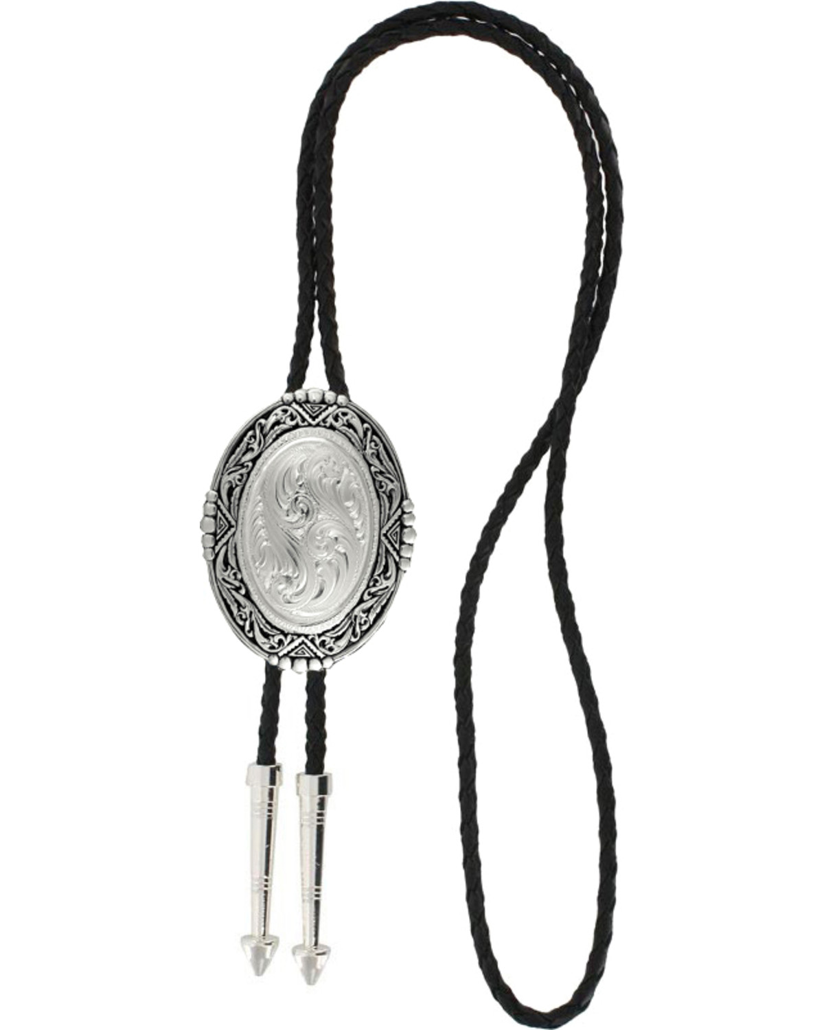 Montana Silversmiths Men's Silver Scrolled Bolo Tie Boot Barn