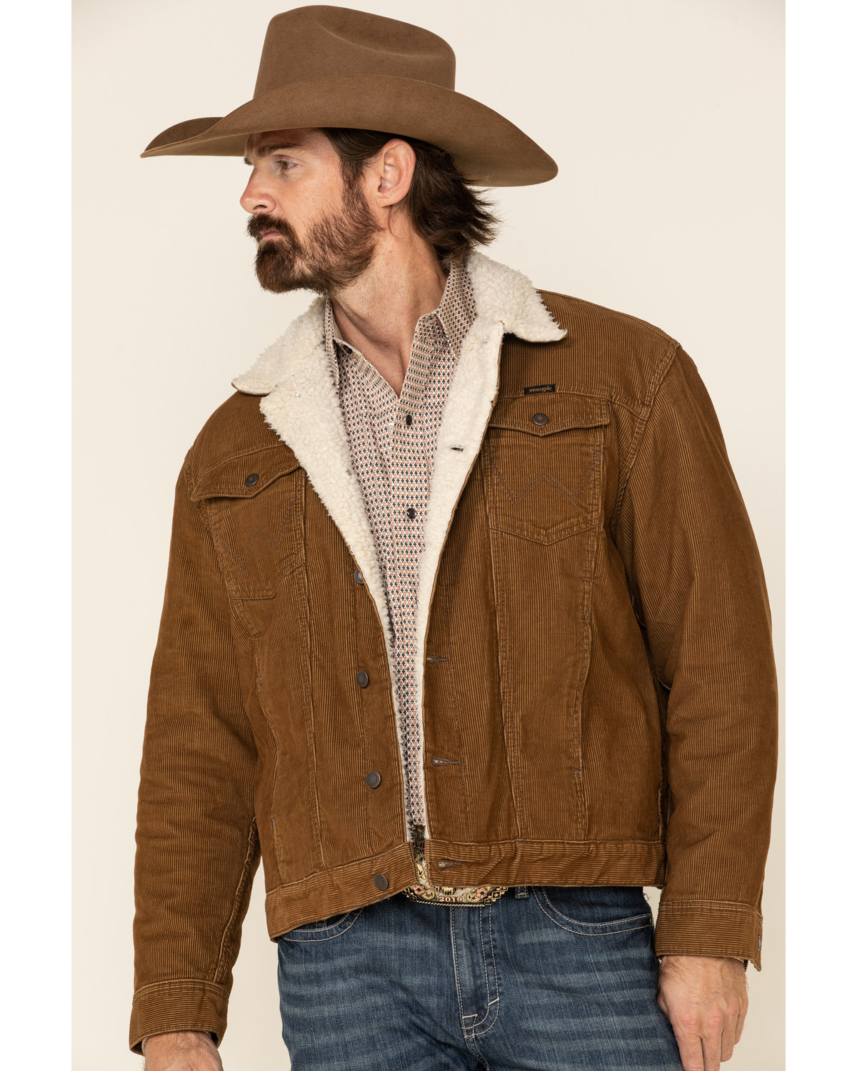 wrangler sherpa corduroy jacket