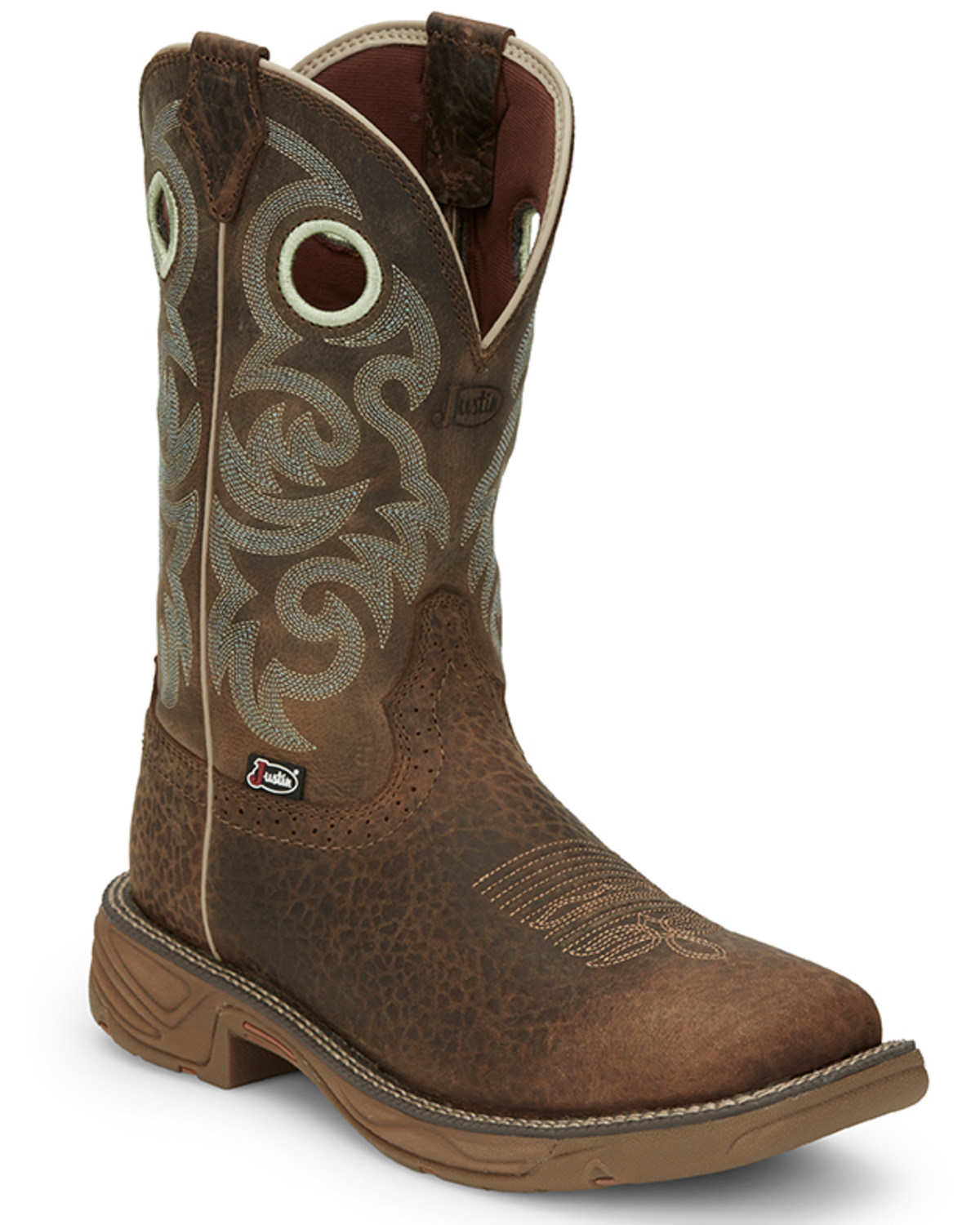 Justin Men's 11" Rush Western Boots - Broad Square Toe