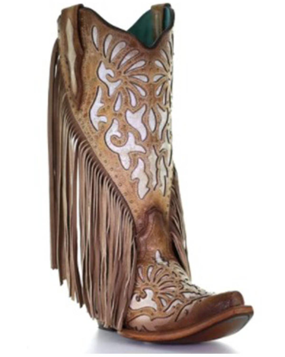 Corral Women's Embroidery & Studs Western Boots - Snip Toe