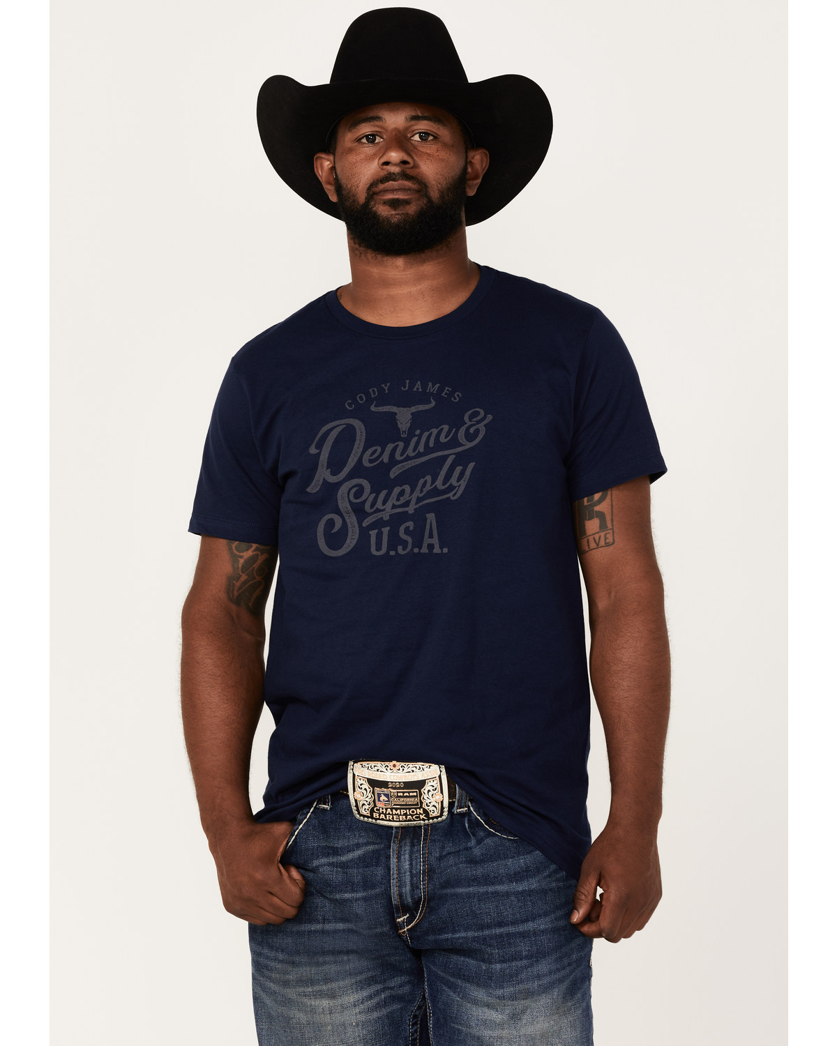 Cody James Men's Denim Supply USA Logo Graphic T-Shirt