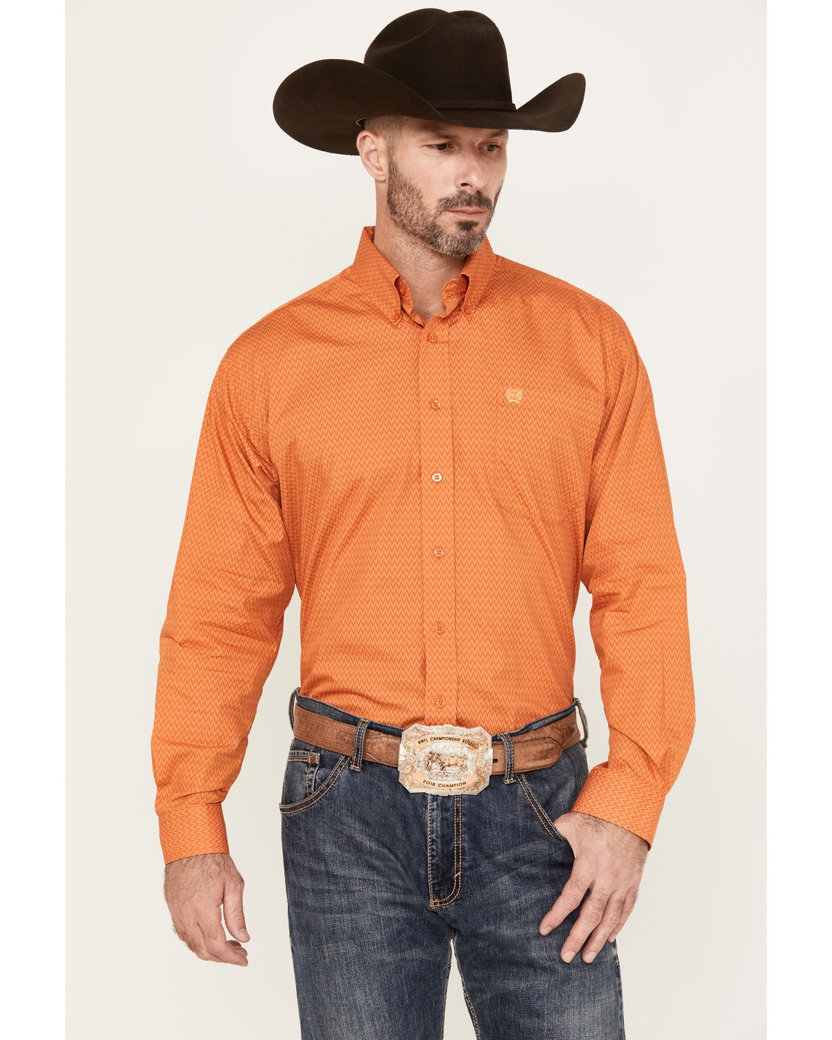 Cinch Men's Print Long Sleeve Button Down Western Shirt