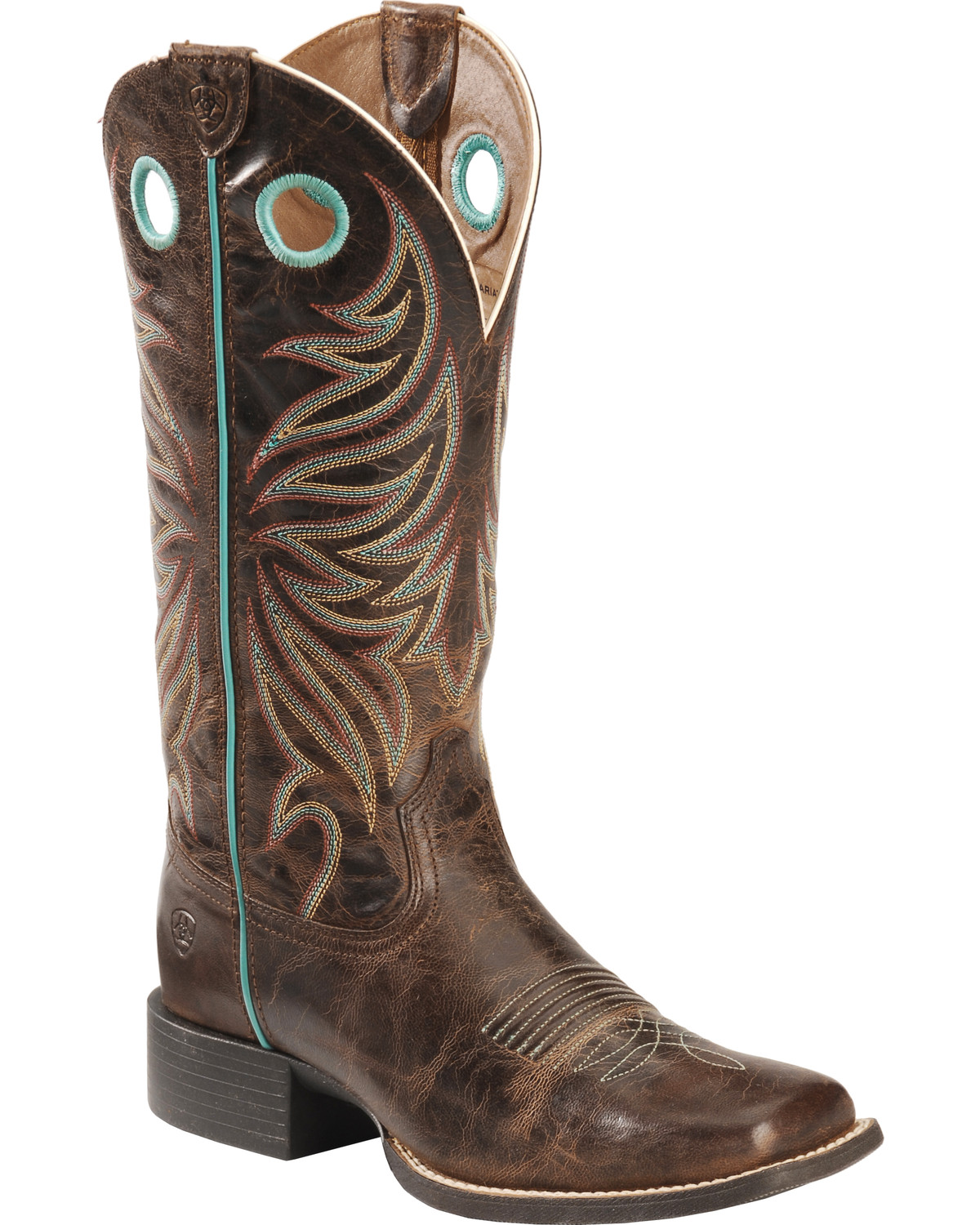 Ariat Women's Round Up Ryder Western Boots - Broad Square Toe