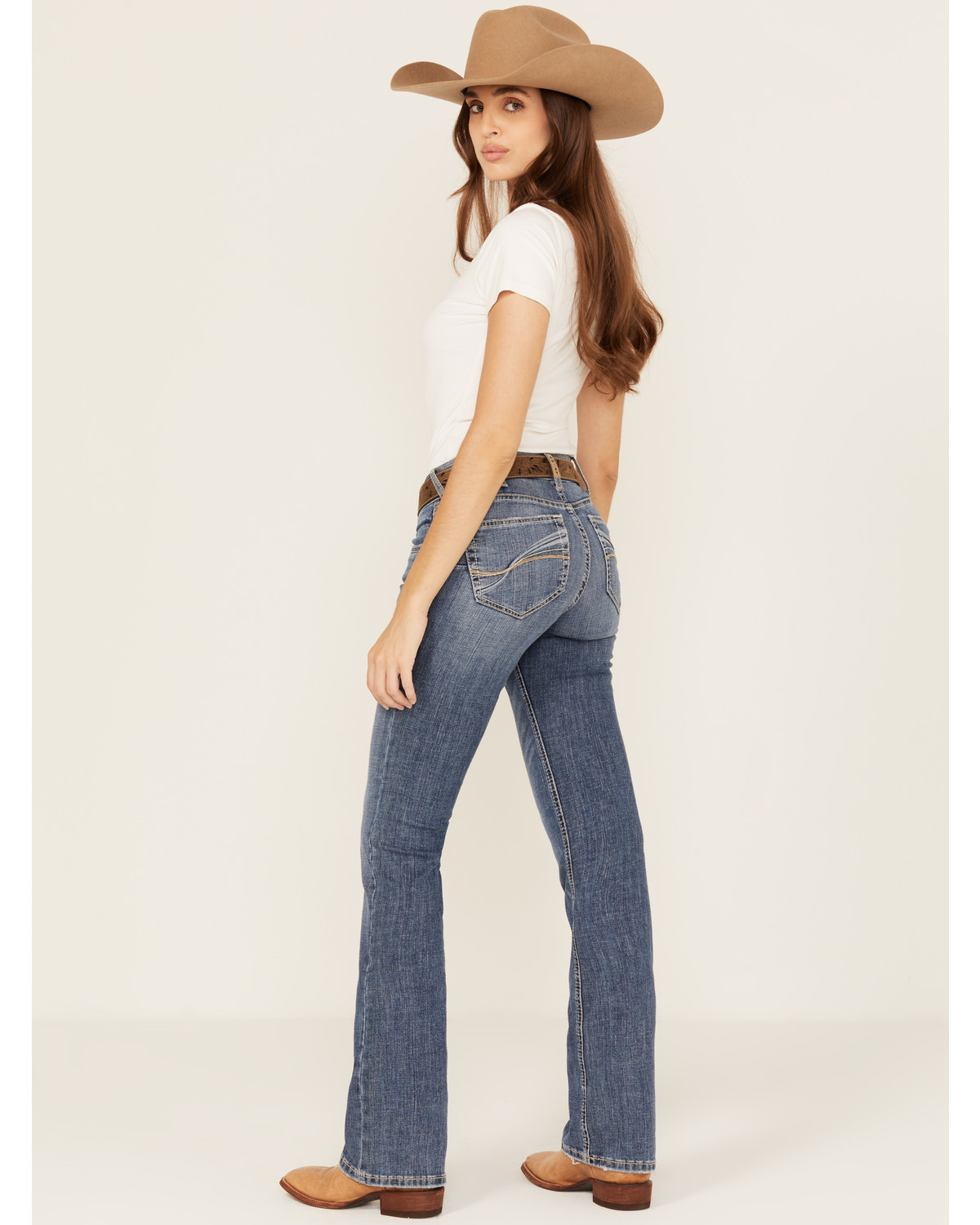 Ariat Women's Brittany Medium Wash Bootcut Stretch Denim Jeans