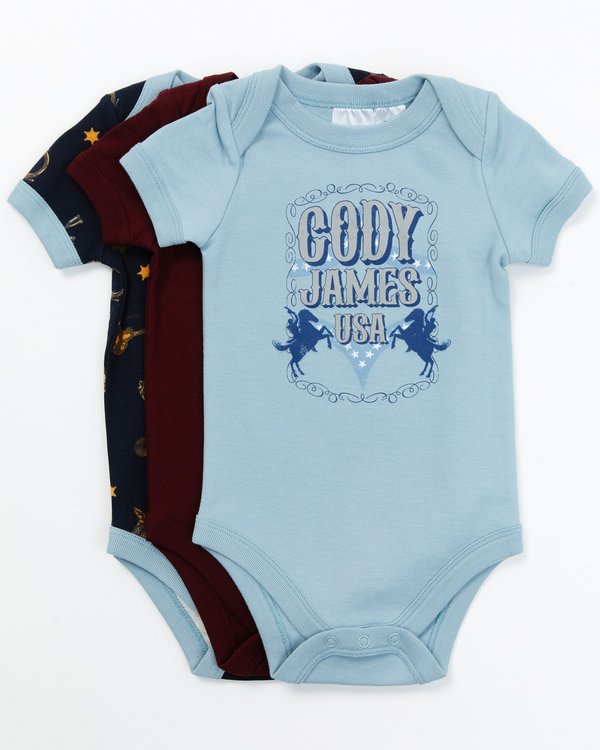 Cody James Infant Boys' American Onesies - 3 Piece Set