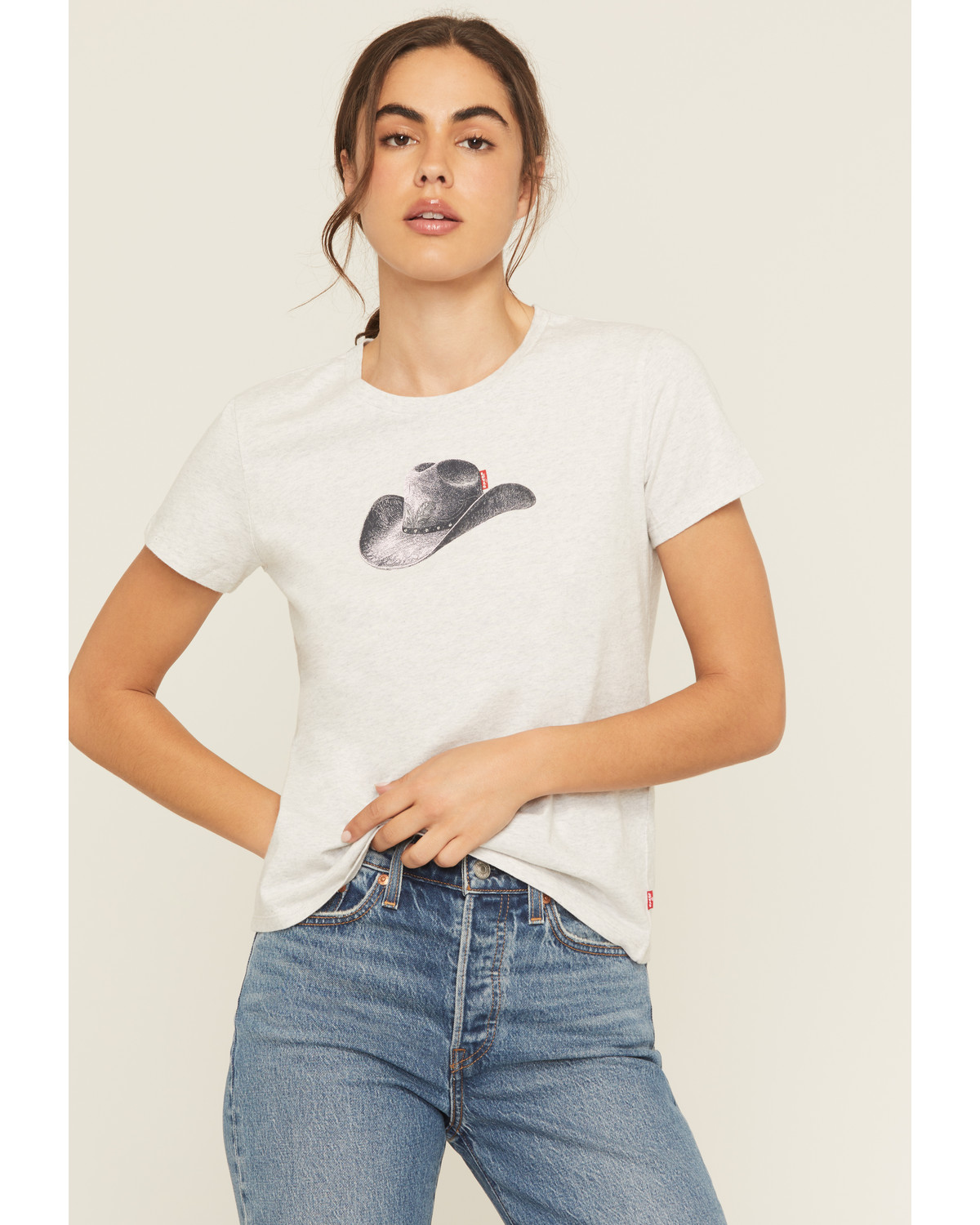 Levi's Women's Cowboy Hat Short Sleeve Graphic Tee