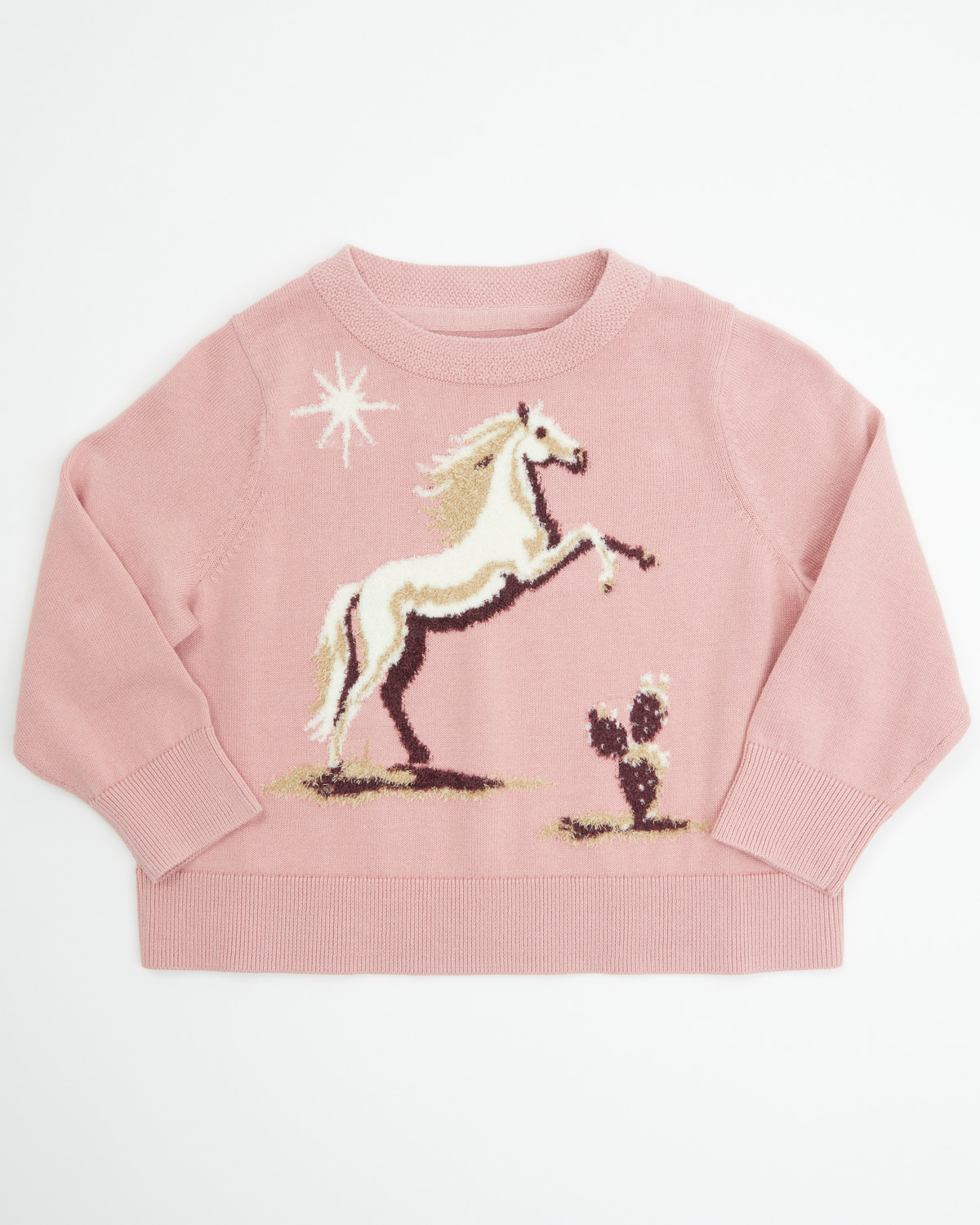 Shyanne Toddler Girls' Horse Pullover Knit Sweater