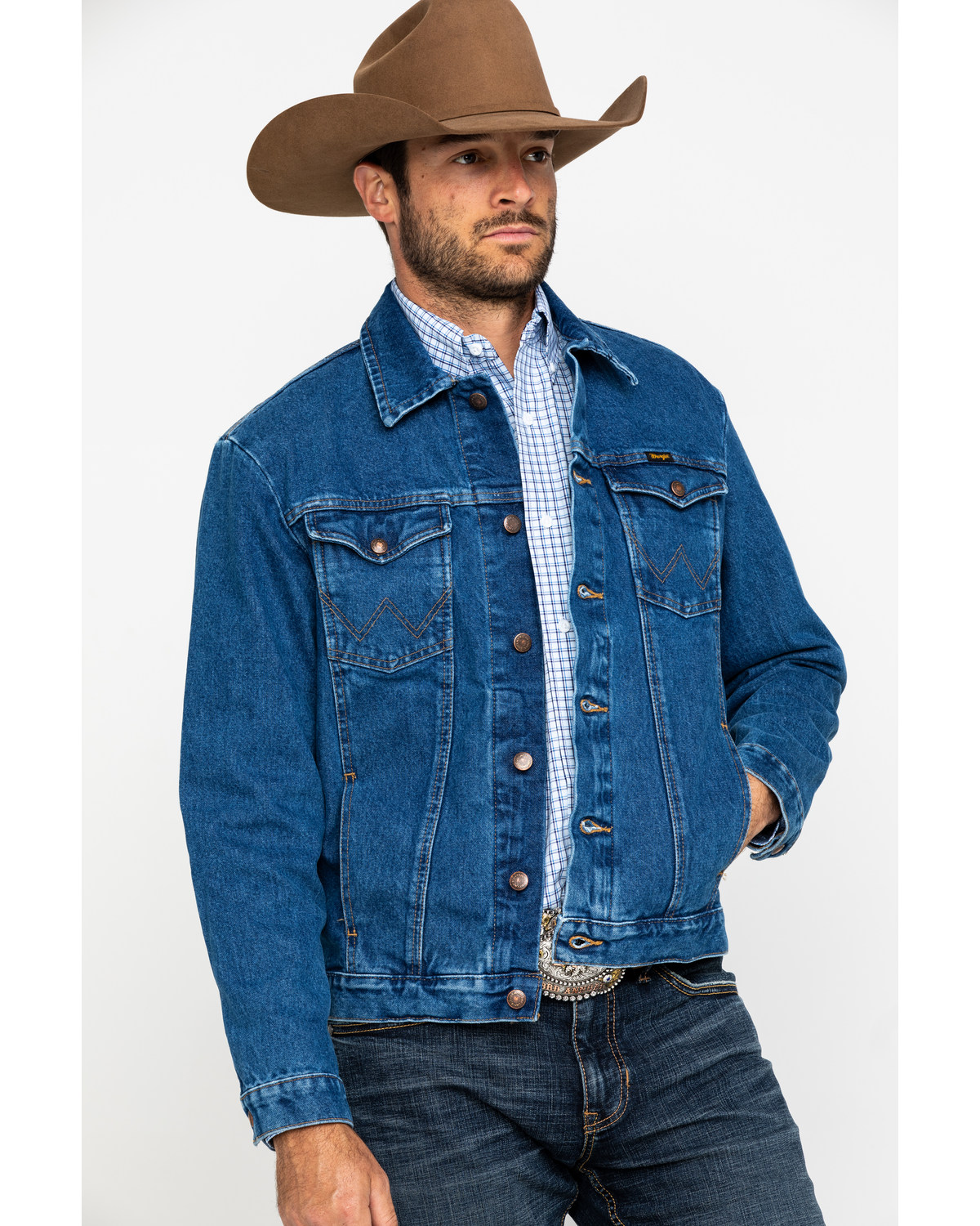 wrangler unlined denim vest