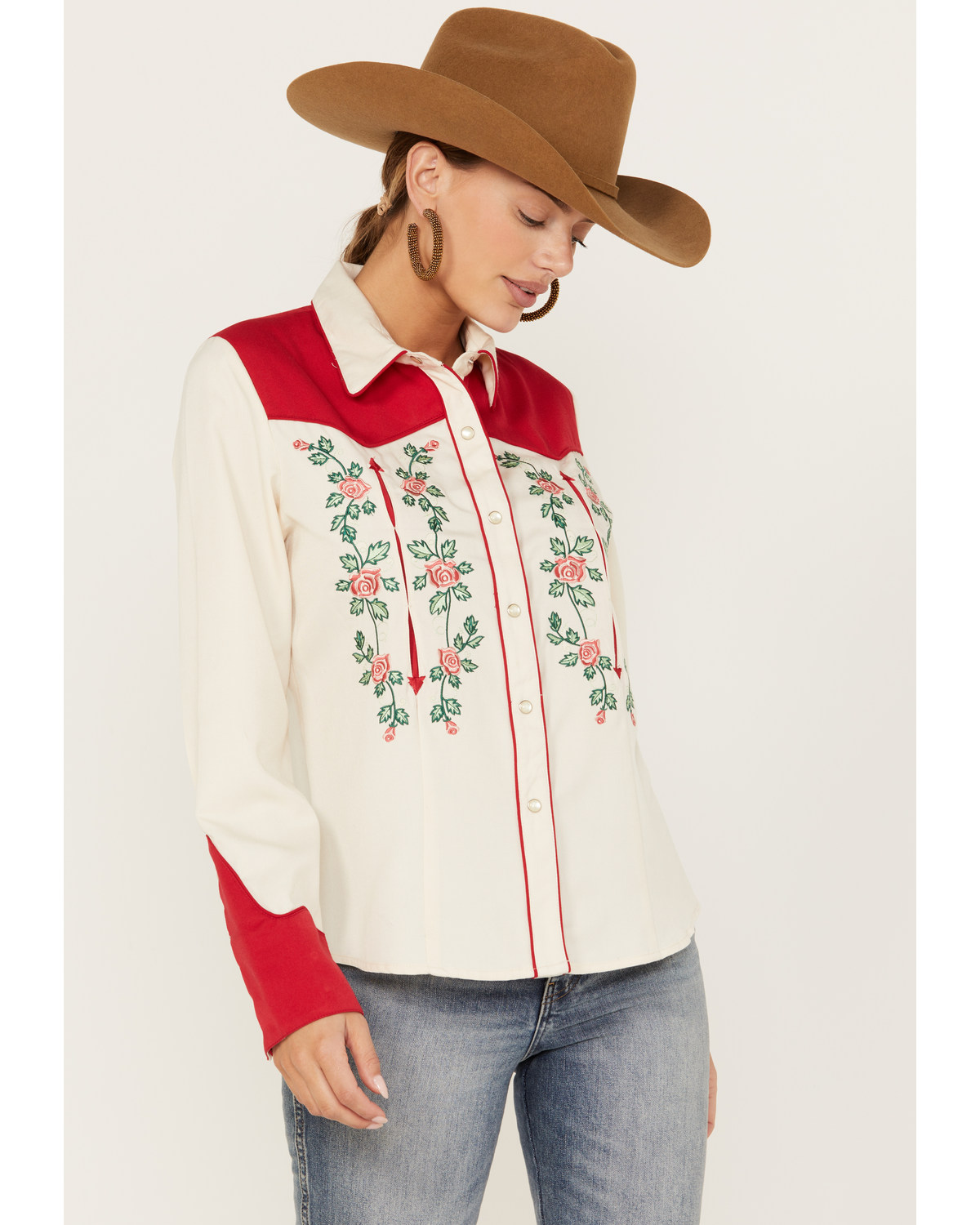 Womens scully embroidered western shirts best sale