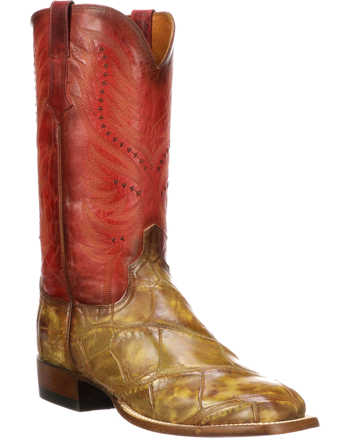 fake crocodile boots