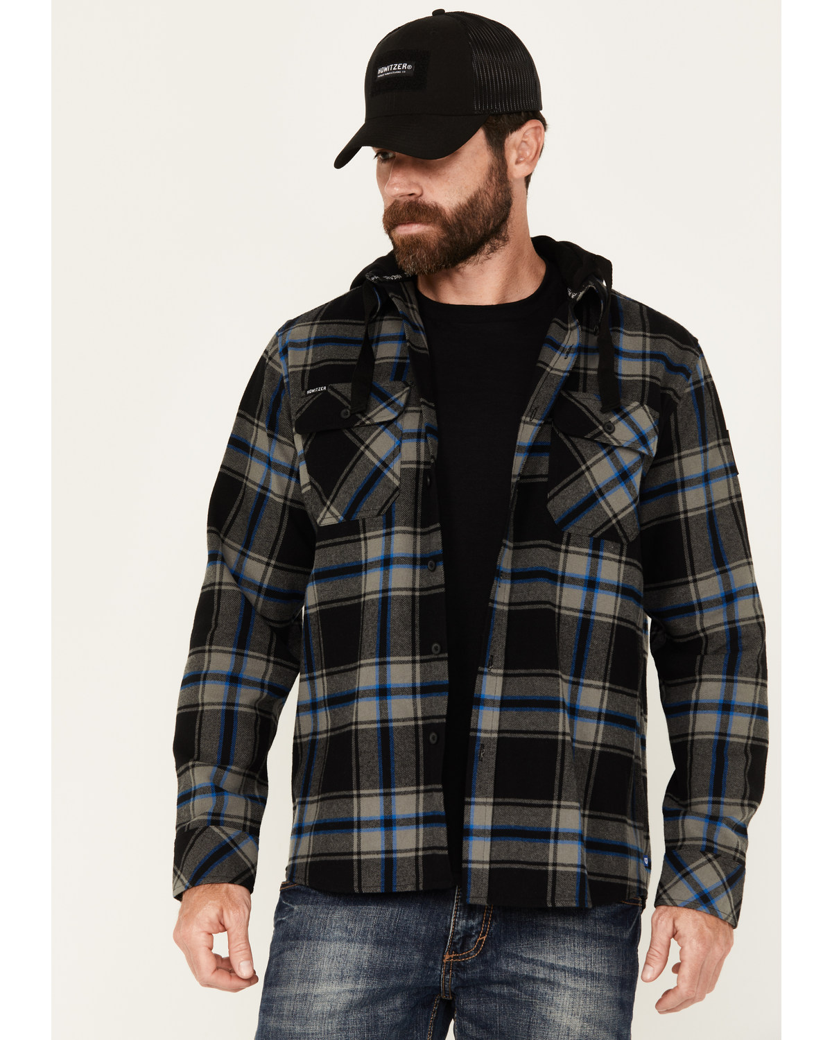 Howitzer Men's Ypres Sherpa Lined Plaid Print Long Sleeve Button-Down Flannel